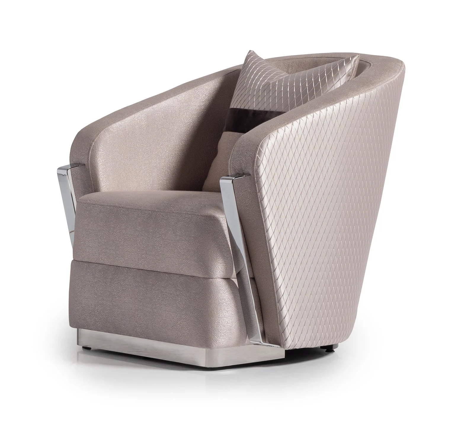 Carmela Accent Chair - Zinc/Silver - Image 7