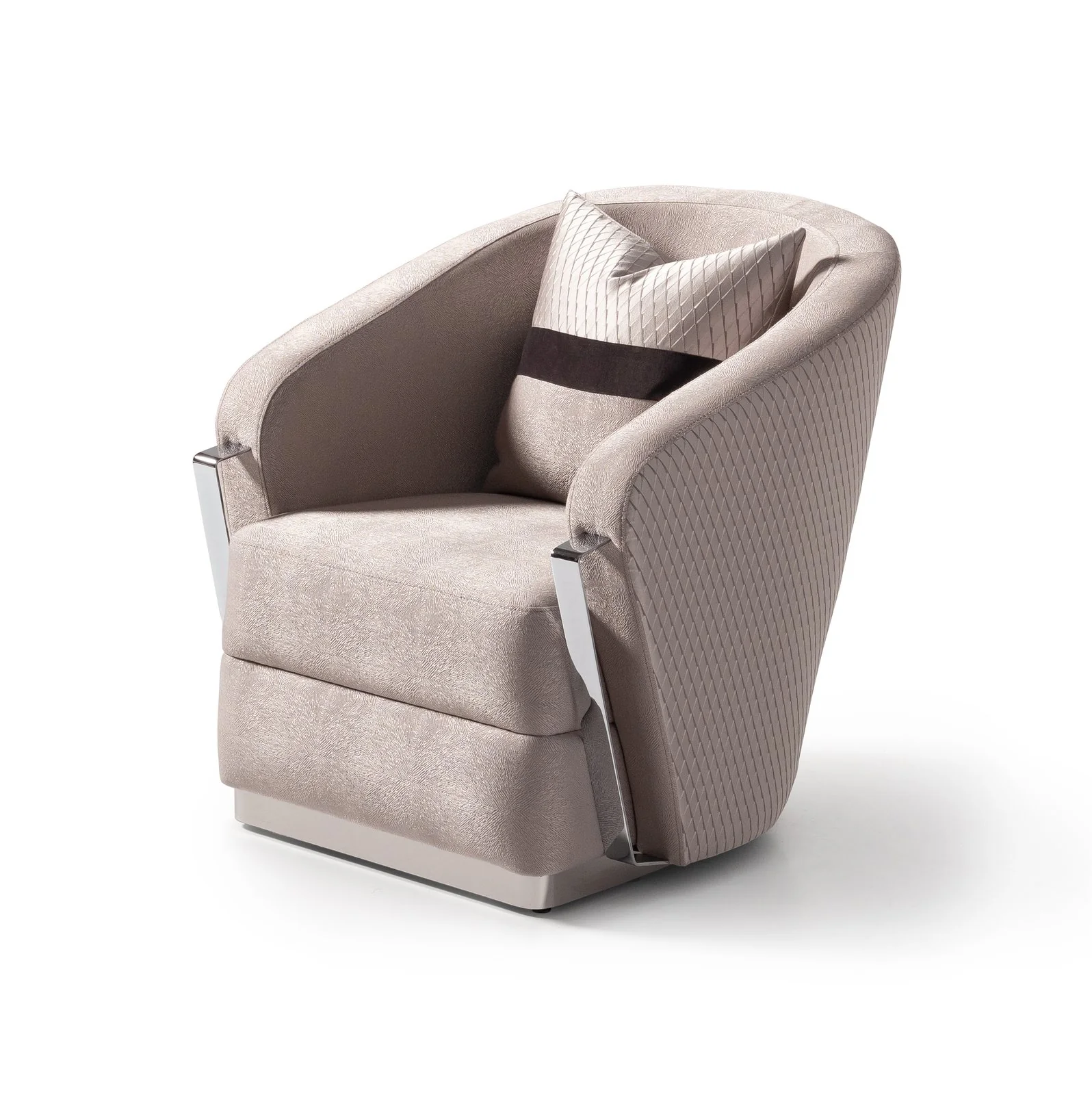Carmela Accent Chair - Zinc/Silver - Image 9