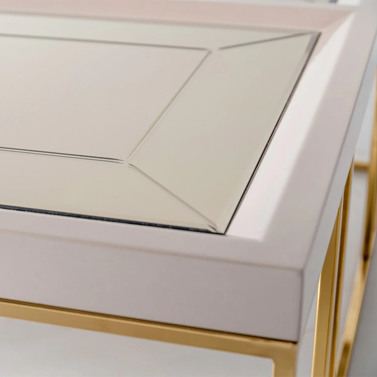Carmela Cocktail Table - Shimmer Ivory - Image 5