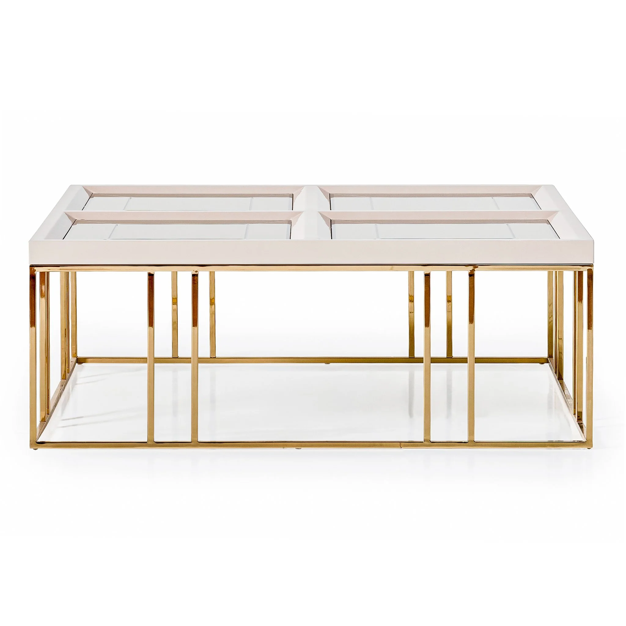 Carmela Cocktail Table - Shimmer Ivory - Image 7