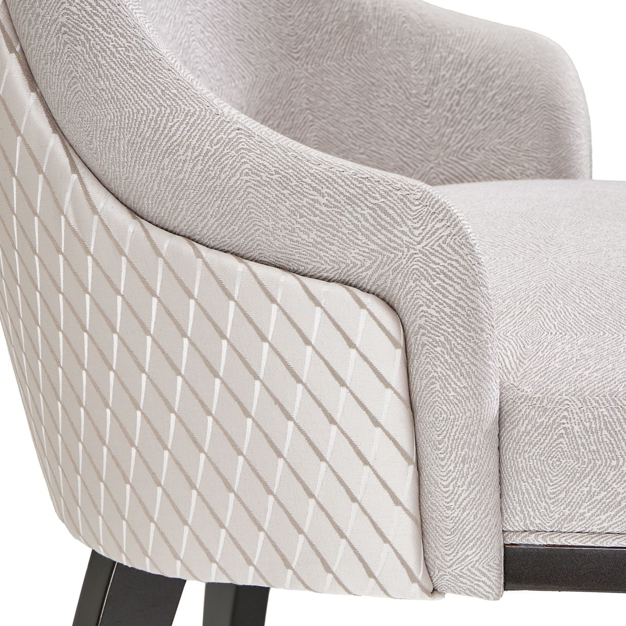 Carmela Dining Arm Chair - Glossy Charcoal Sand - Image 11