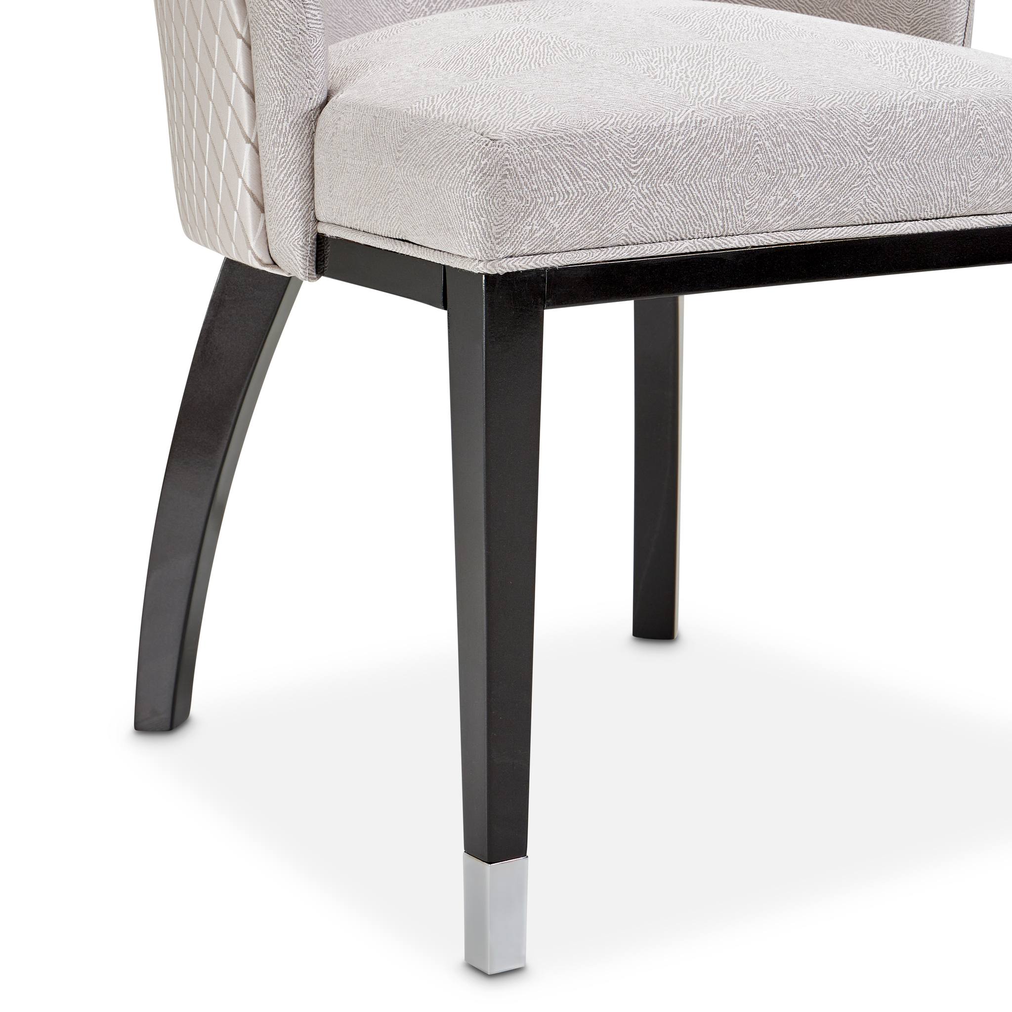 Carmela Dining Arm Chair - Glossy Charcoal Sand - Image 26
