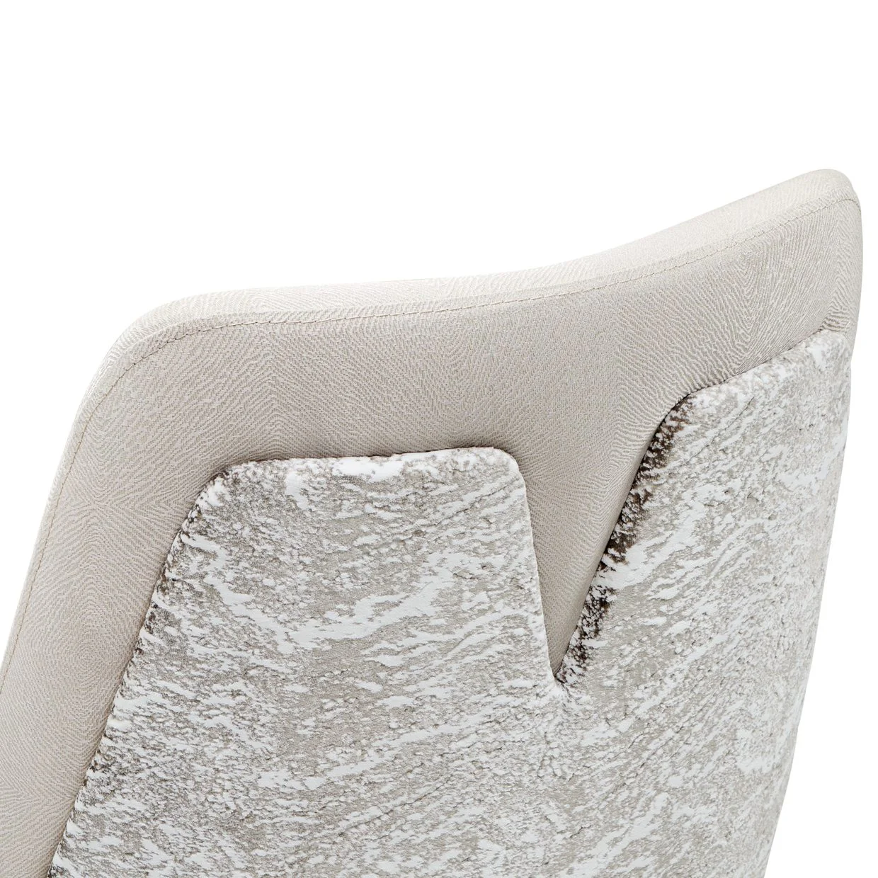 Carmela Dining Arm Chair - Shimmer Ivory - Image 14