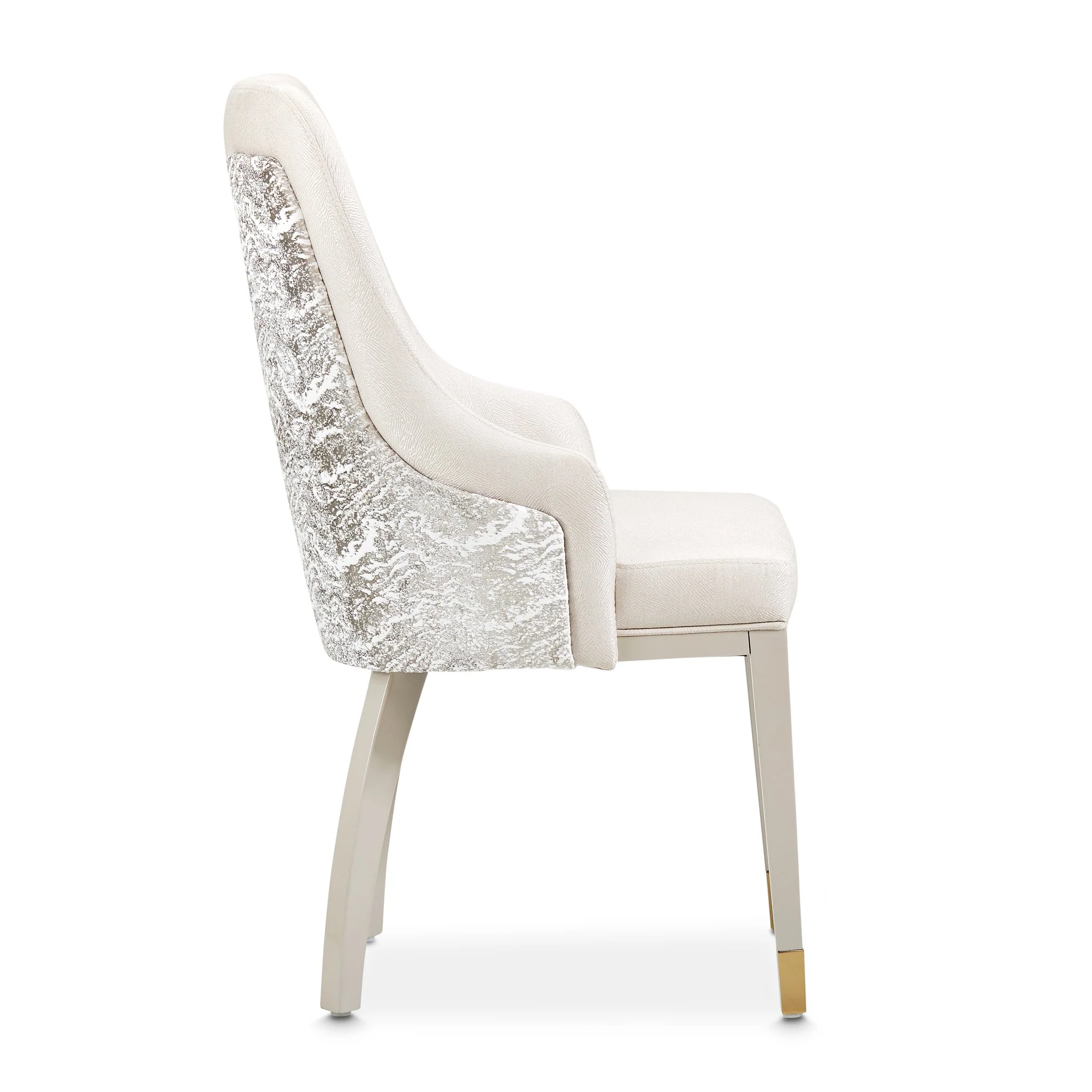 Carmela Dining Arm Chair - Shimmer Ivory - Image 19
