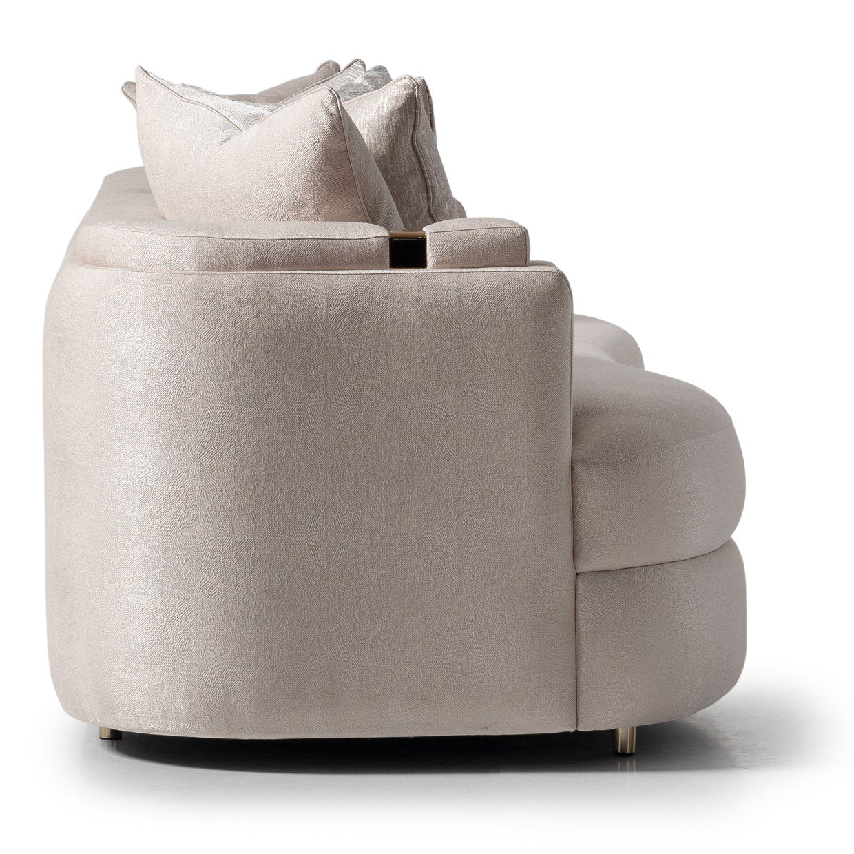 Carmela Mansion Sofa - Almond/Gold - Image 6
