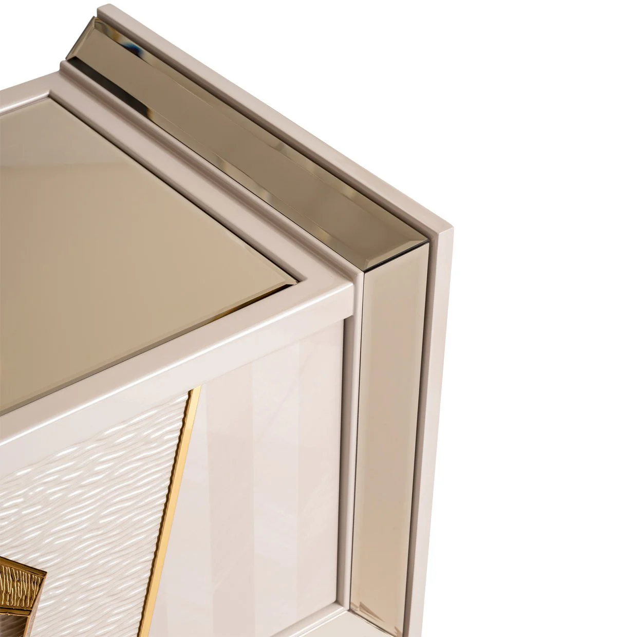 Carmela Media Cabinet - Shimmer Ivory - Image 4