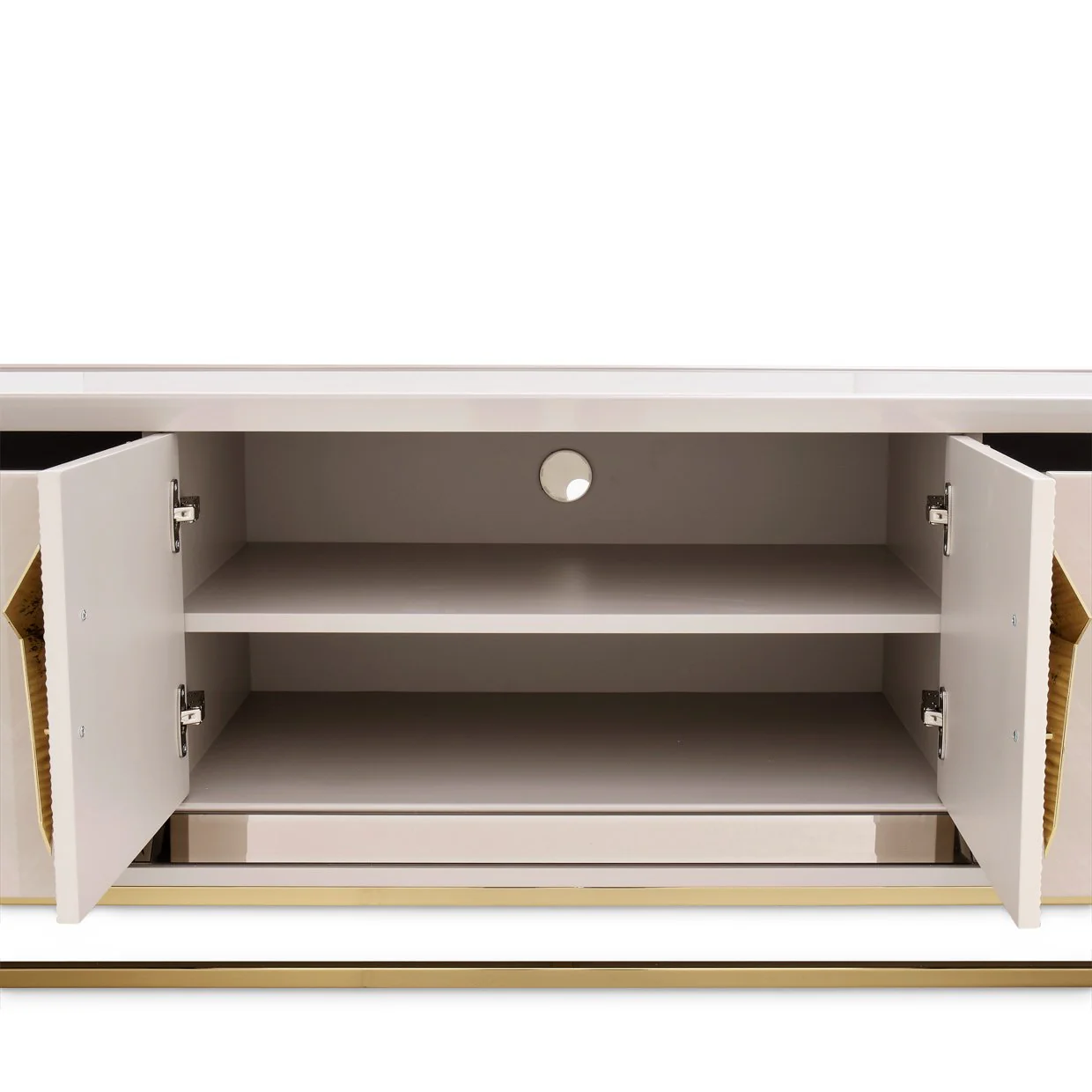 Carmela Media Cabinet - Shimmer Ivory - Image 9