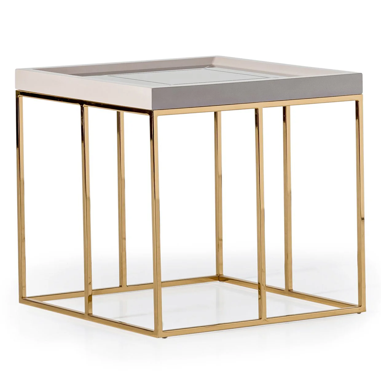 Carmela Side Table - Shimmer Ivory - Image 2