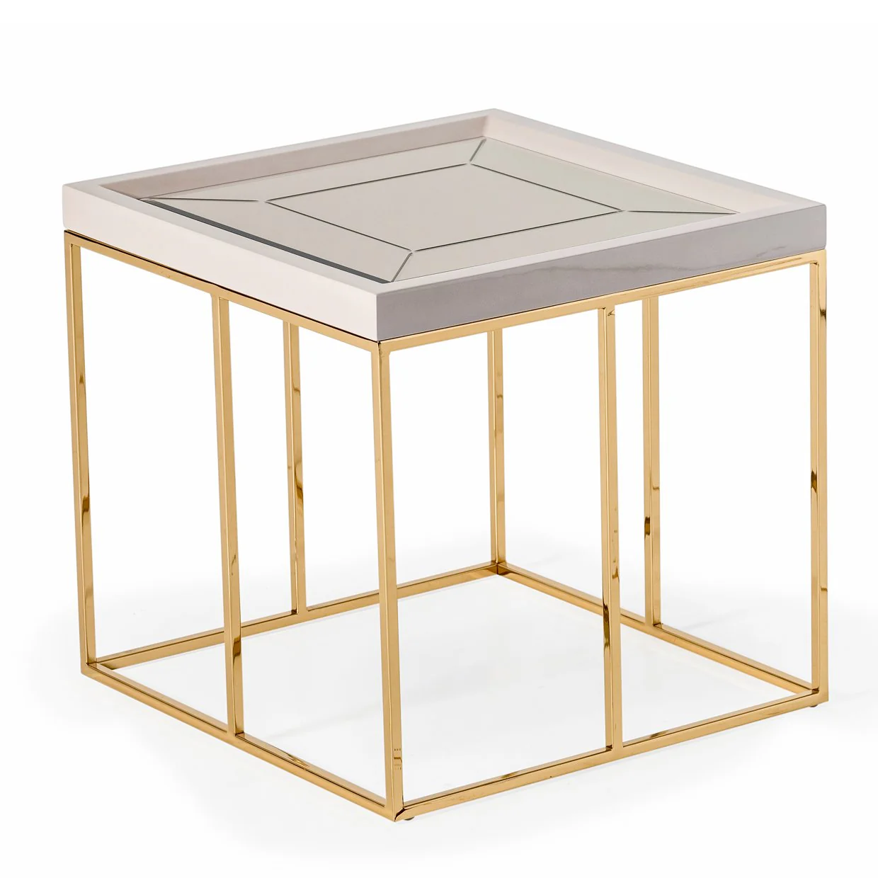 Carmela Side Table - Shimmer Ivory - Image 3