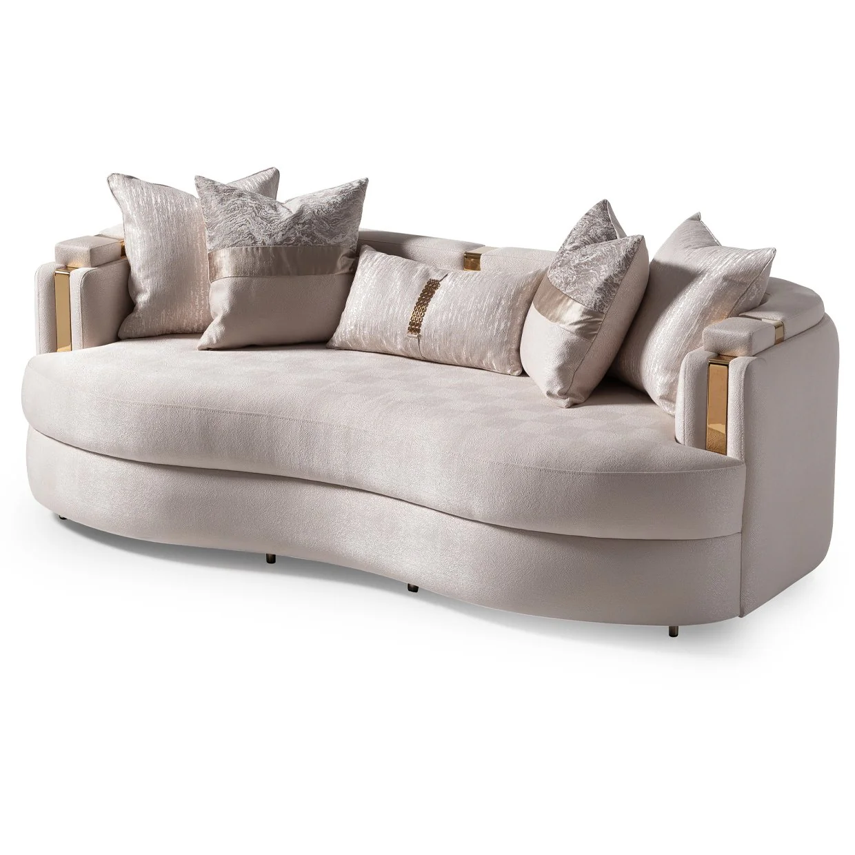 Carmela Sofa - Almond/Gold - Image 2