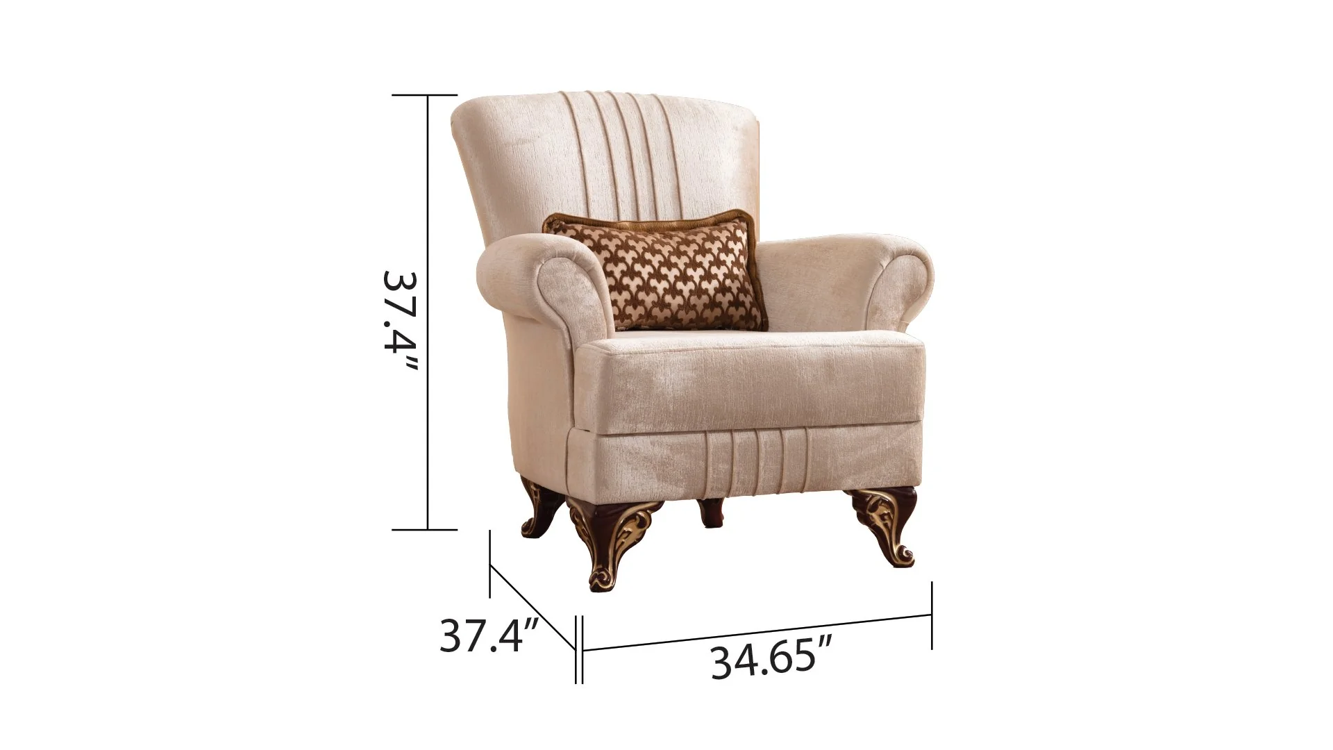 Carmen 3 Pc Living Room set - Image 15