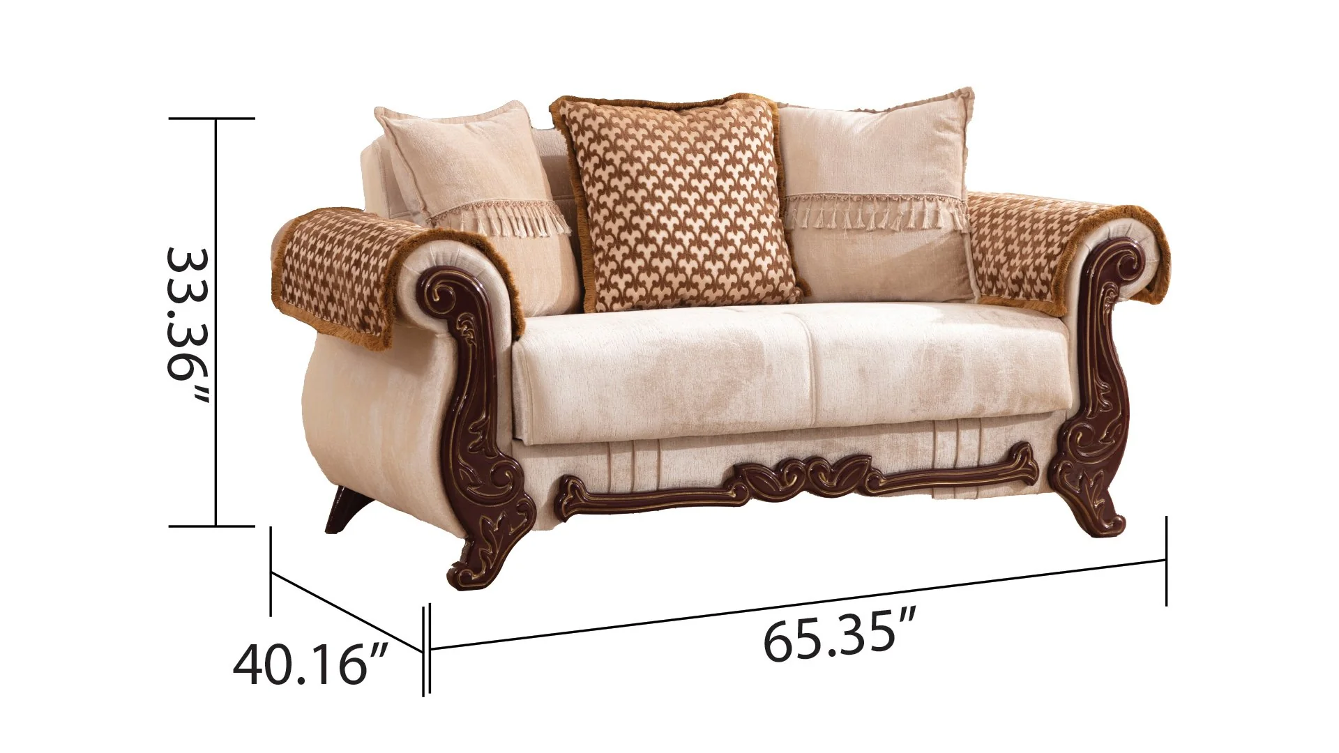 Carmen 3 Pc Living Room set - Image 9