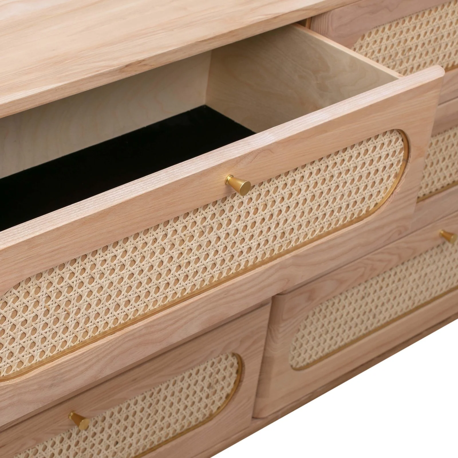 Carmen Cane 6 Drawer Dresser - Image 6
