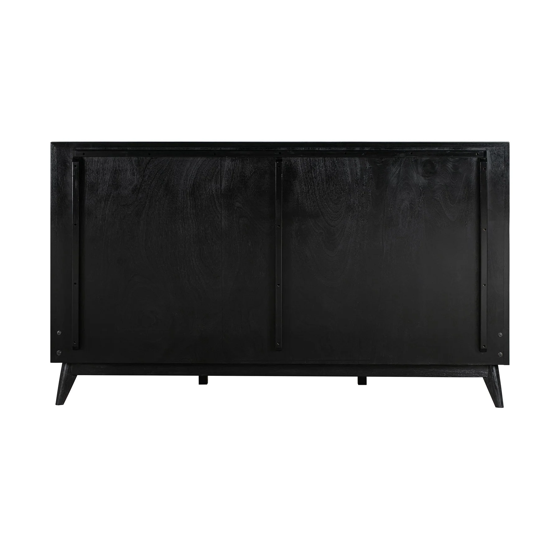 Carnaby King Platform Bed Frame in Black Brushed Oak Wood - Image 5