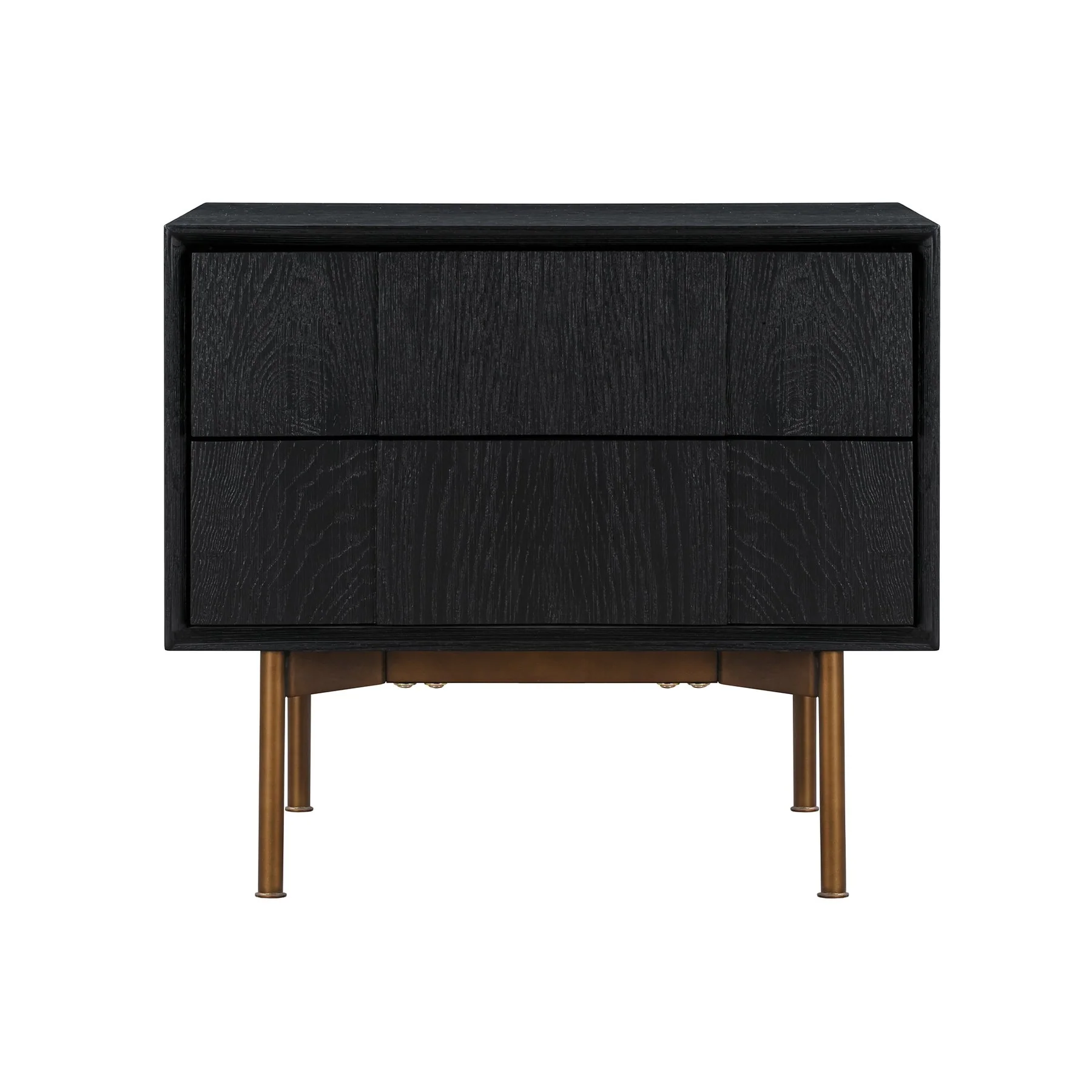 Carnaby Queen 3 Piece Bedroom Set in Black Brushed Oak Wood - Image 4