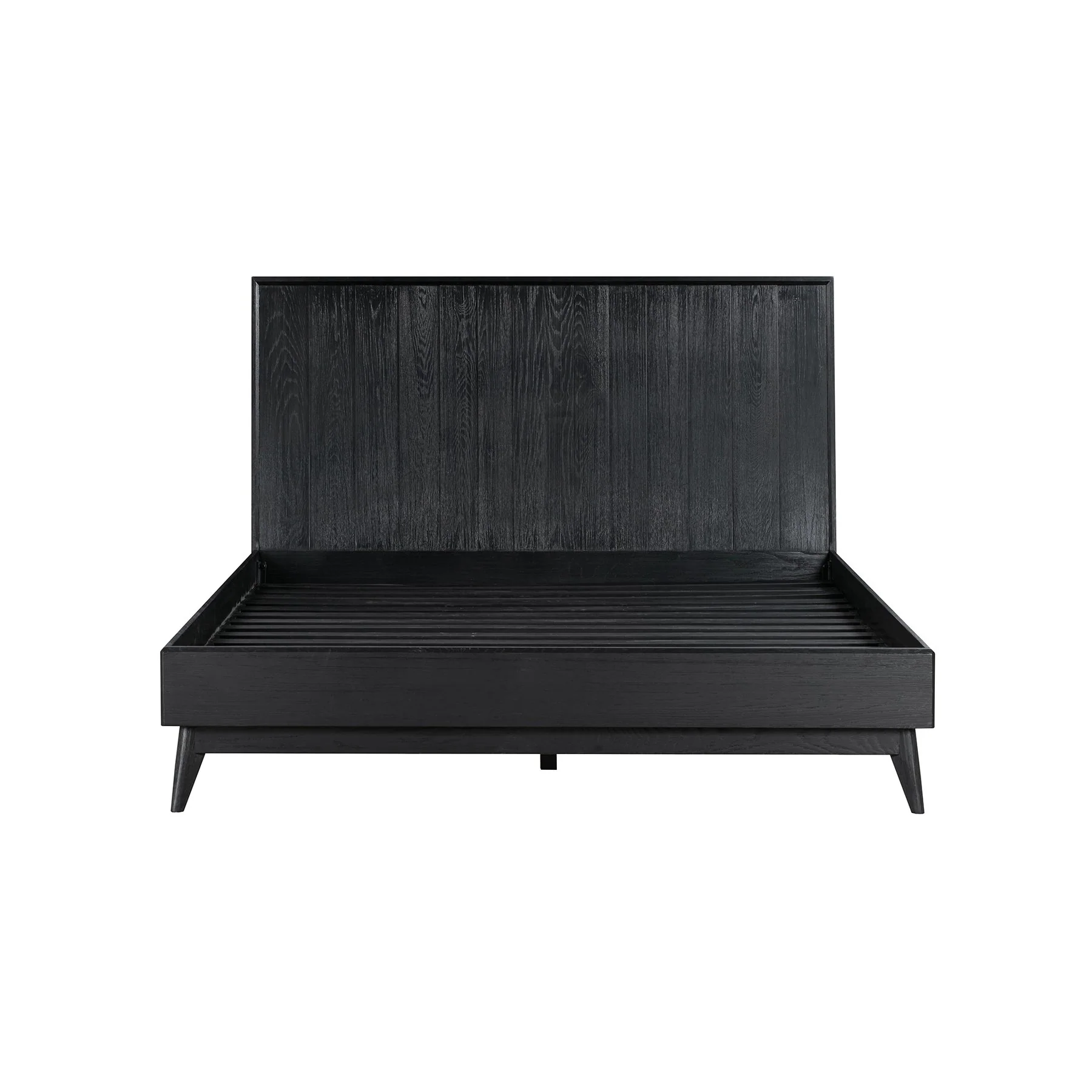 Carnaby Queen 4 Piece Bedroom Set in Black Brushed Oak Wood - Image 2