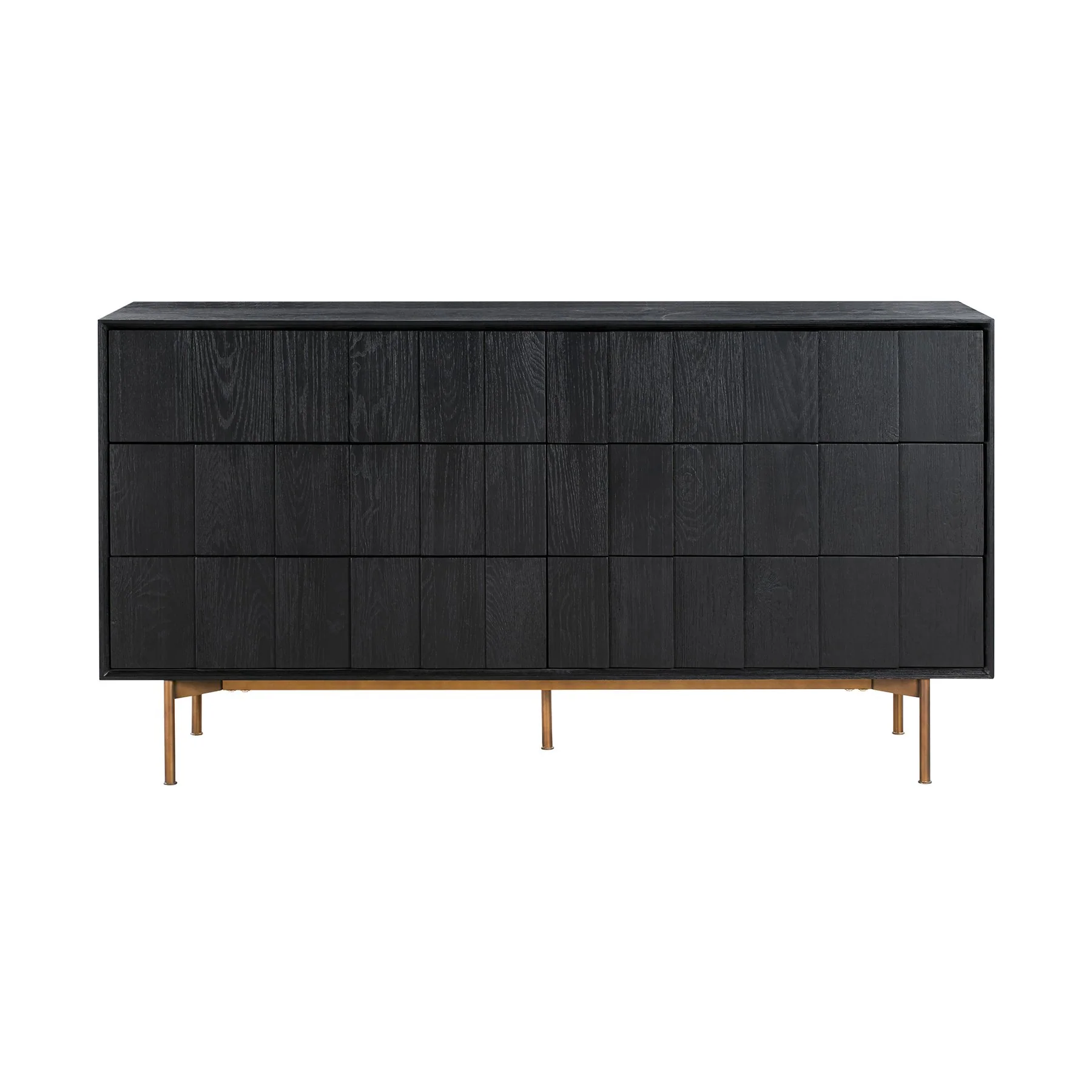 Carnaby Queen 4 Piece Bedroom Set in Black Brushed Oak Wood - Image 4