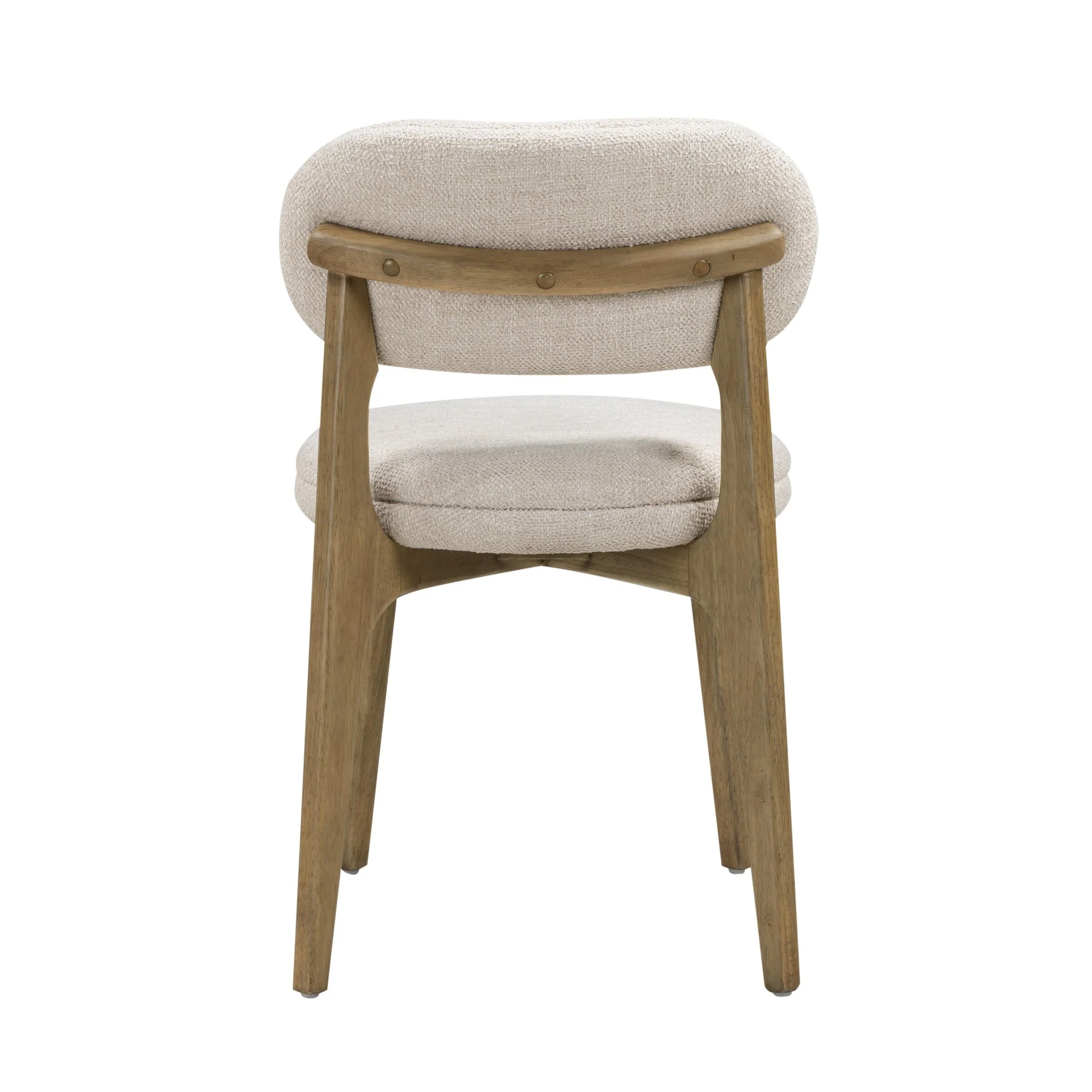 Carnation Cream Performance Fabric Dining Chair - Image 4