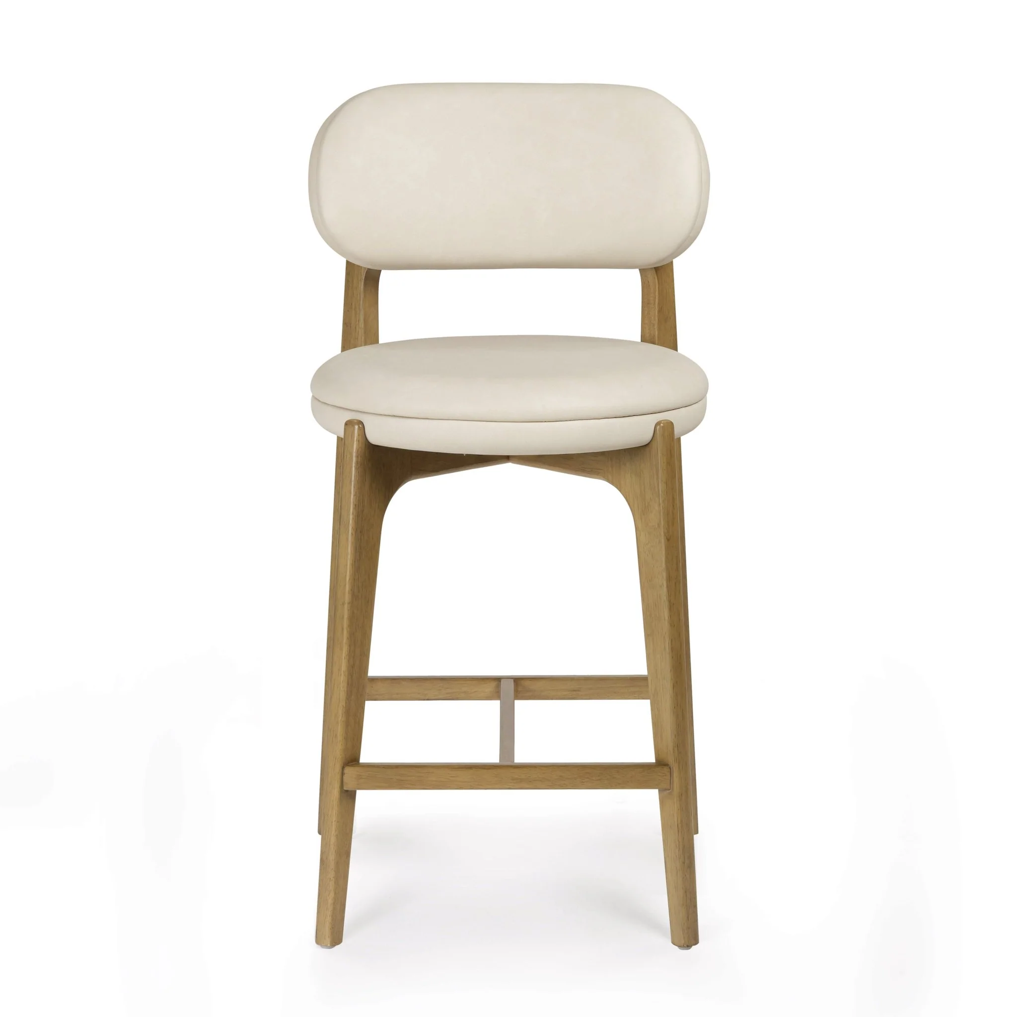 Carnation Cream Performance Vegan Leather Counter Stool - Image 3