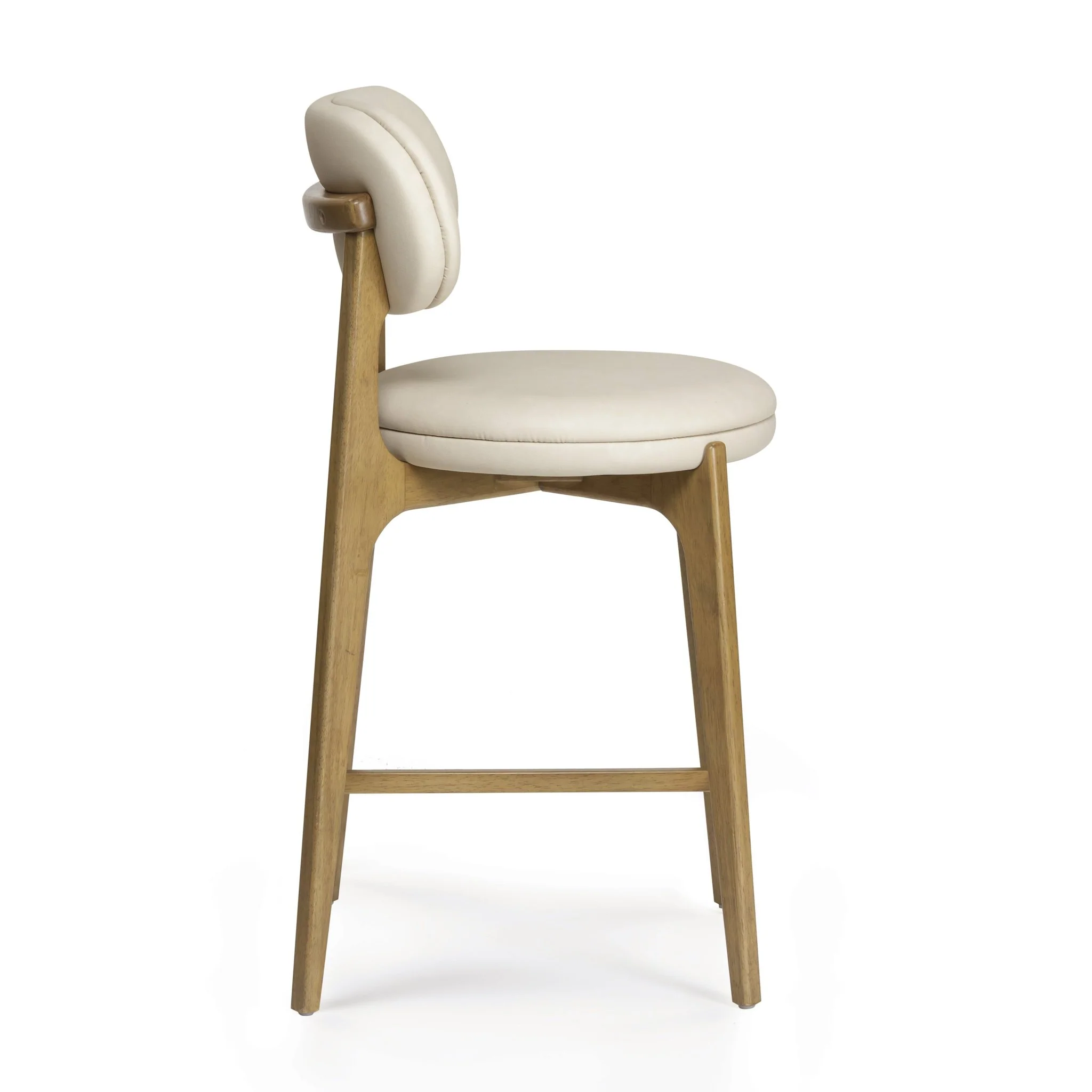 Carnation Cream Performance Vegan Leather Counter Stool - Image 4