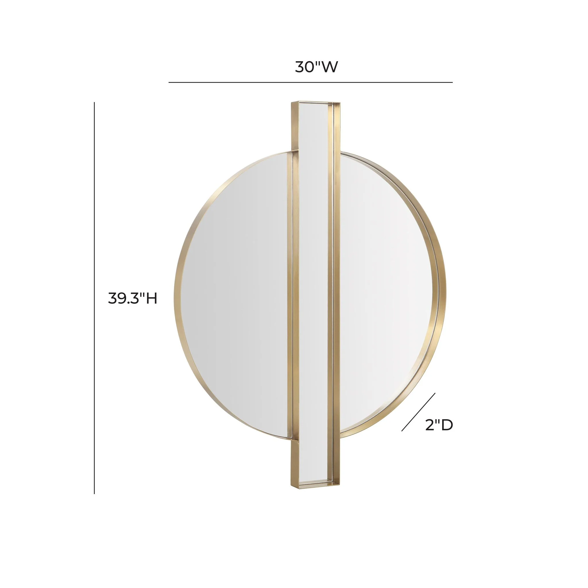 Carri Gold Round Wall Mirror - Image 7
