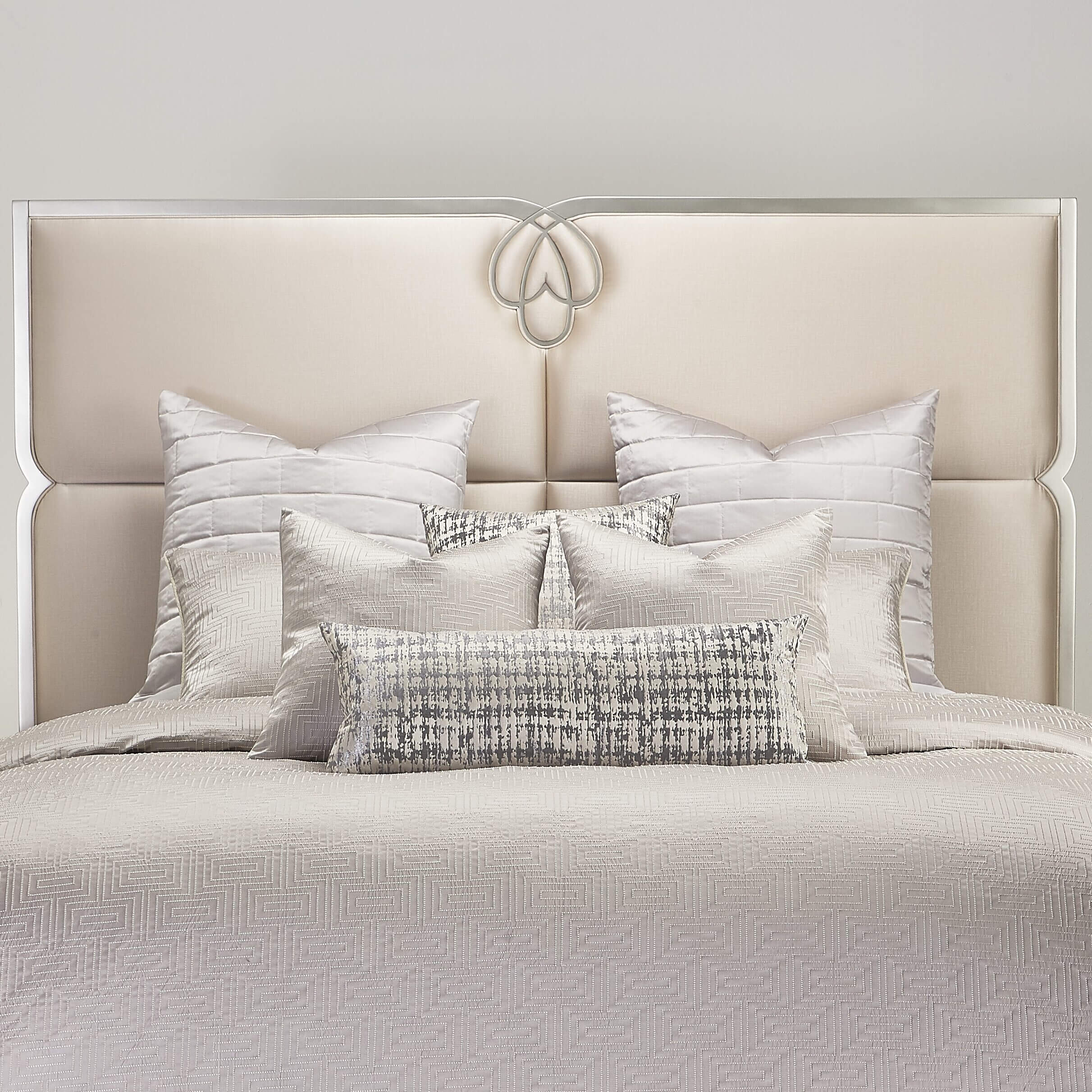 Casey 9-Piece Queen Comforter Set - Platinum - Image 2