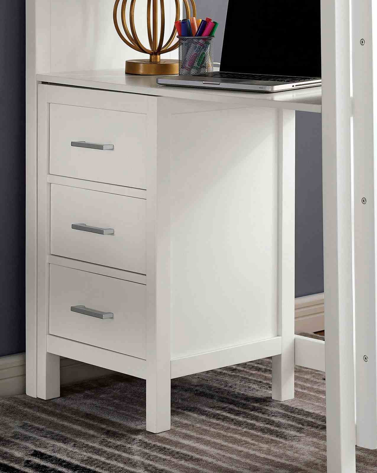 Cassidy Twin Loft Bed w/ Drawers - Image 5