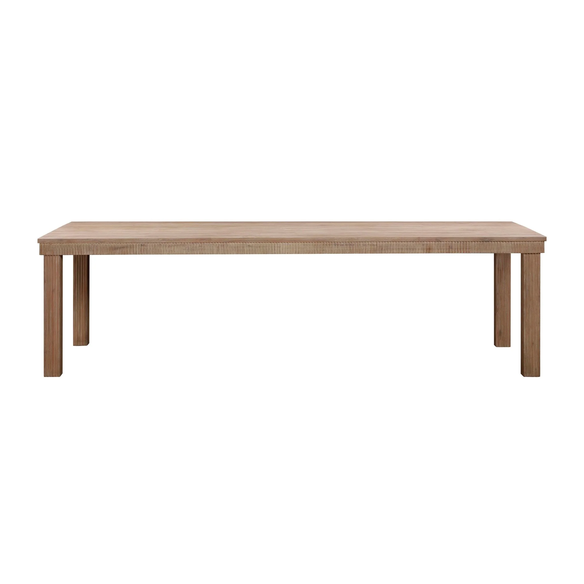 Cassie Natural 108 Inch Rectangular Outdoor Dining Table - Image 2