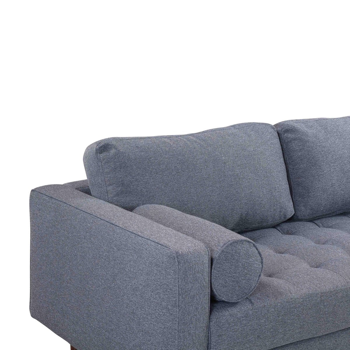 Cave Navy Tweed Loveseat - Image 7