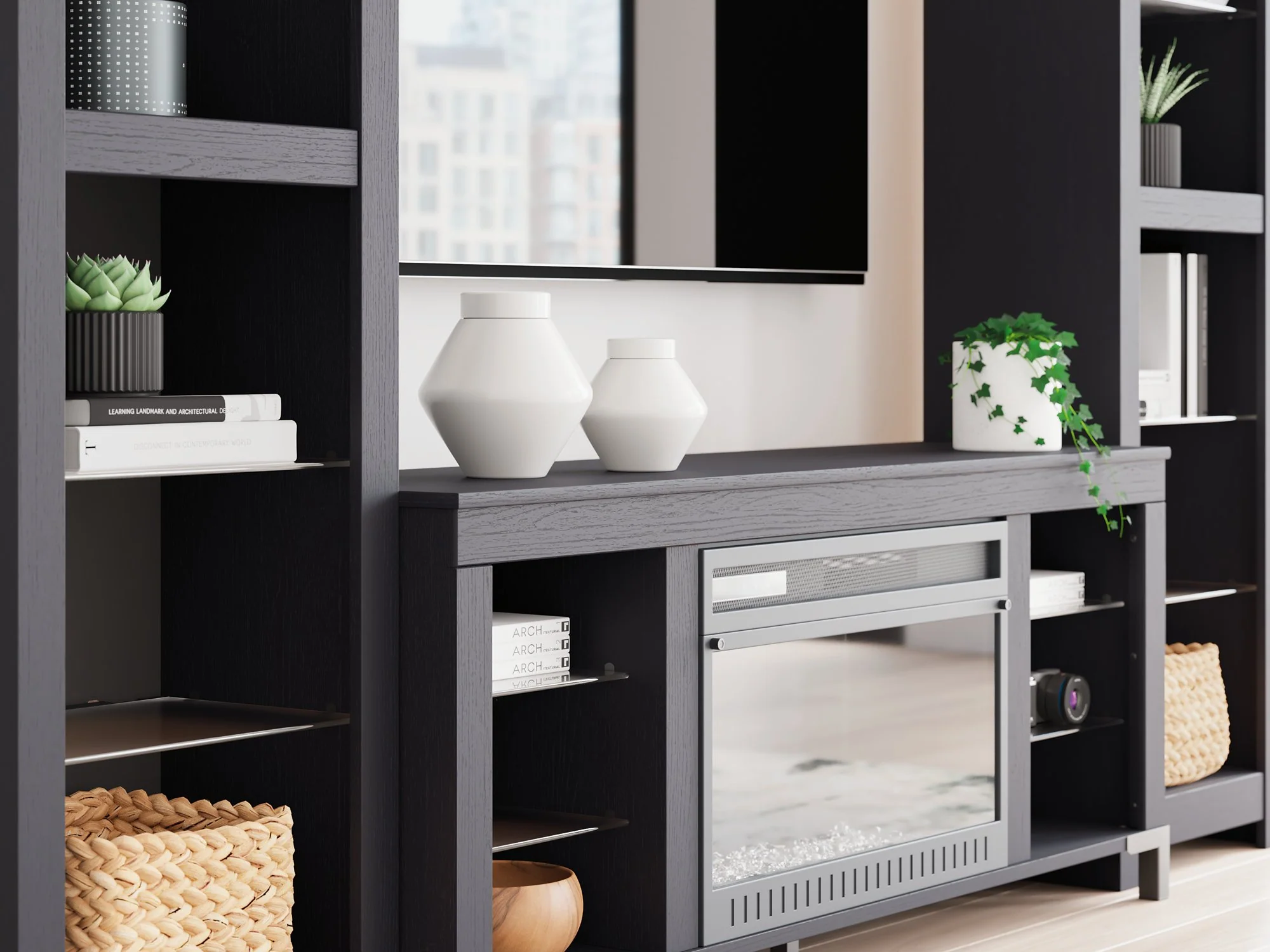 Cayberry Entertainment Center with Electric Fireplace - Image 38