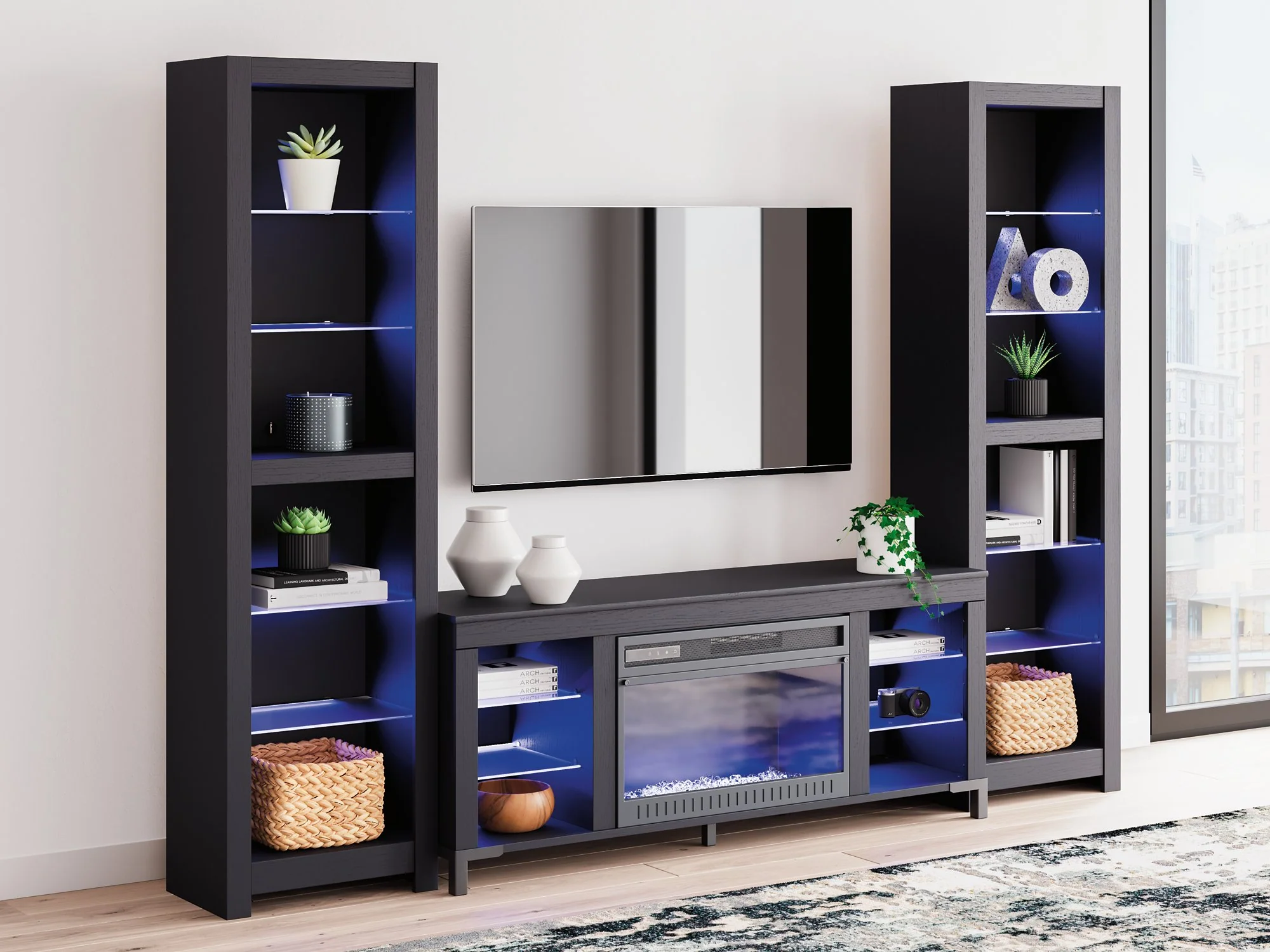 Cayberry Entertainment Center with Electric Fireplace - Image 39