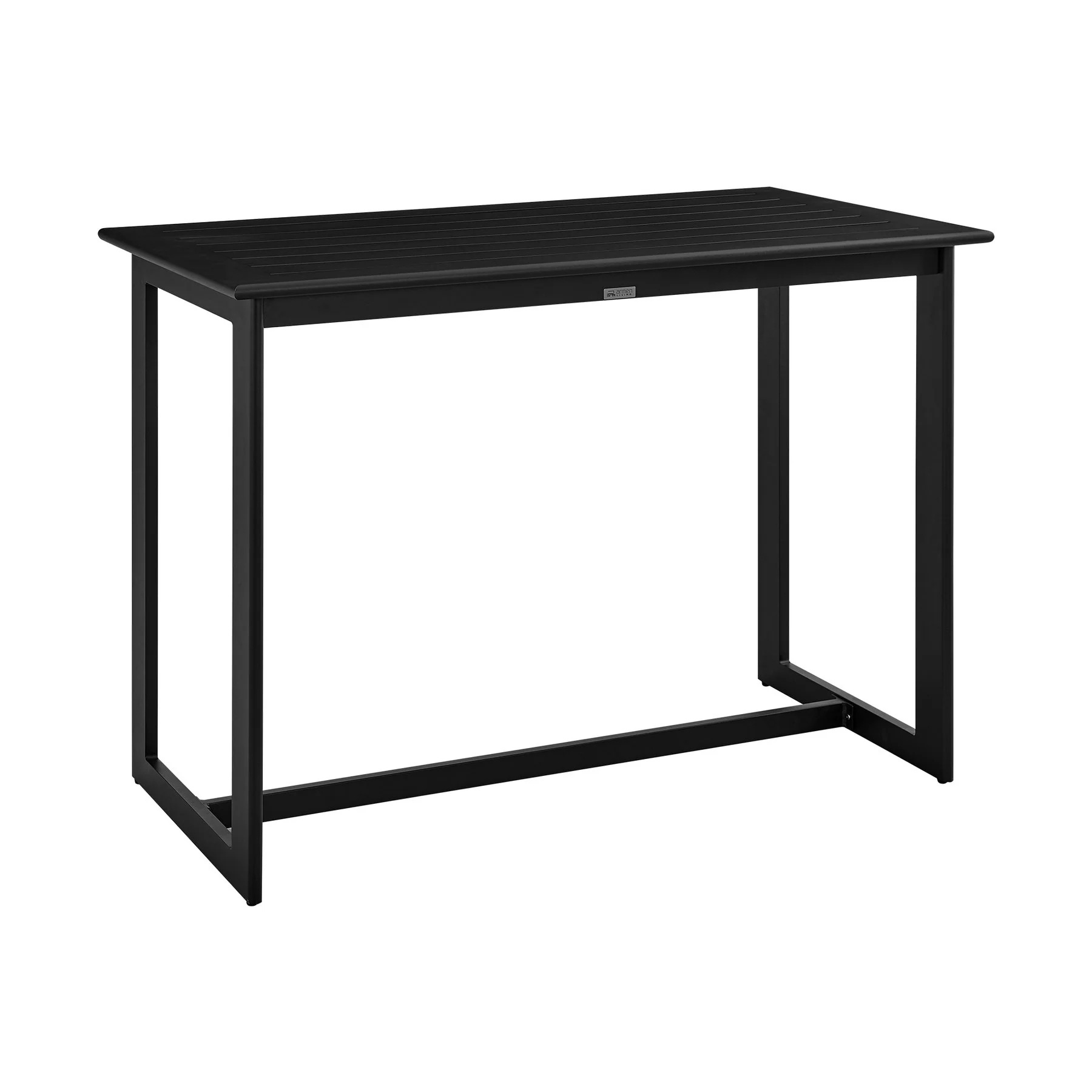 Cayman Outdoor Patio Bar Height Dining Table in Aluminum - Image 2