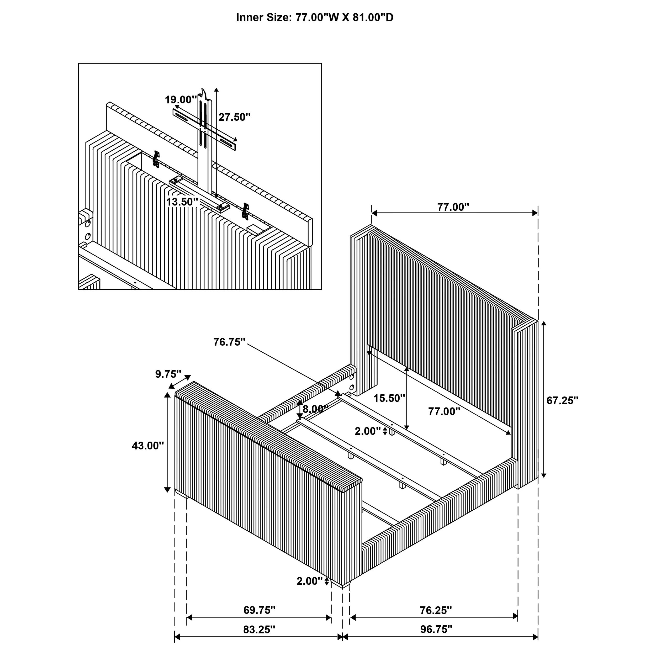 Centergrove Wingback TV Bed - Image 28