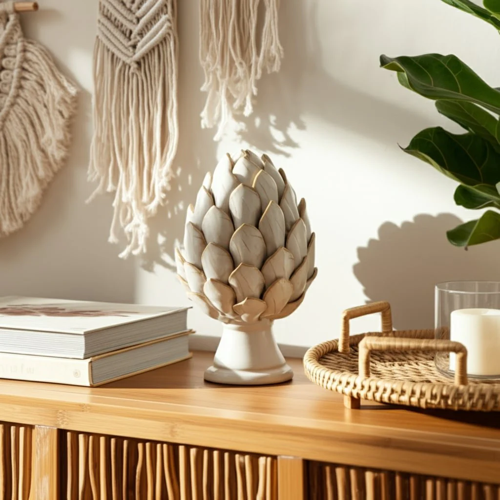 Cer, 10" Artichoke, Ivory - Image 10
