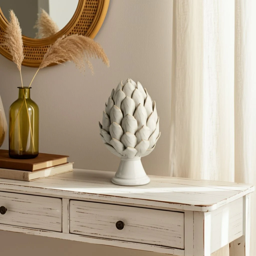Cer, 10" Artichoke, Ivory - Image 9
