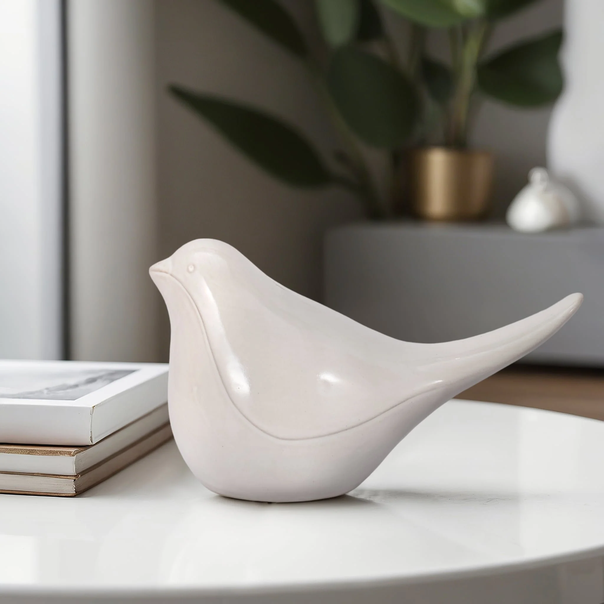 Cer, 10" Bird, White - Image 8