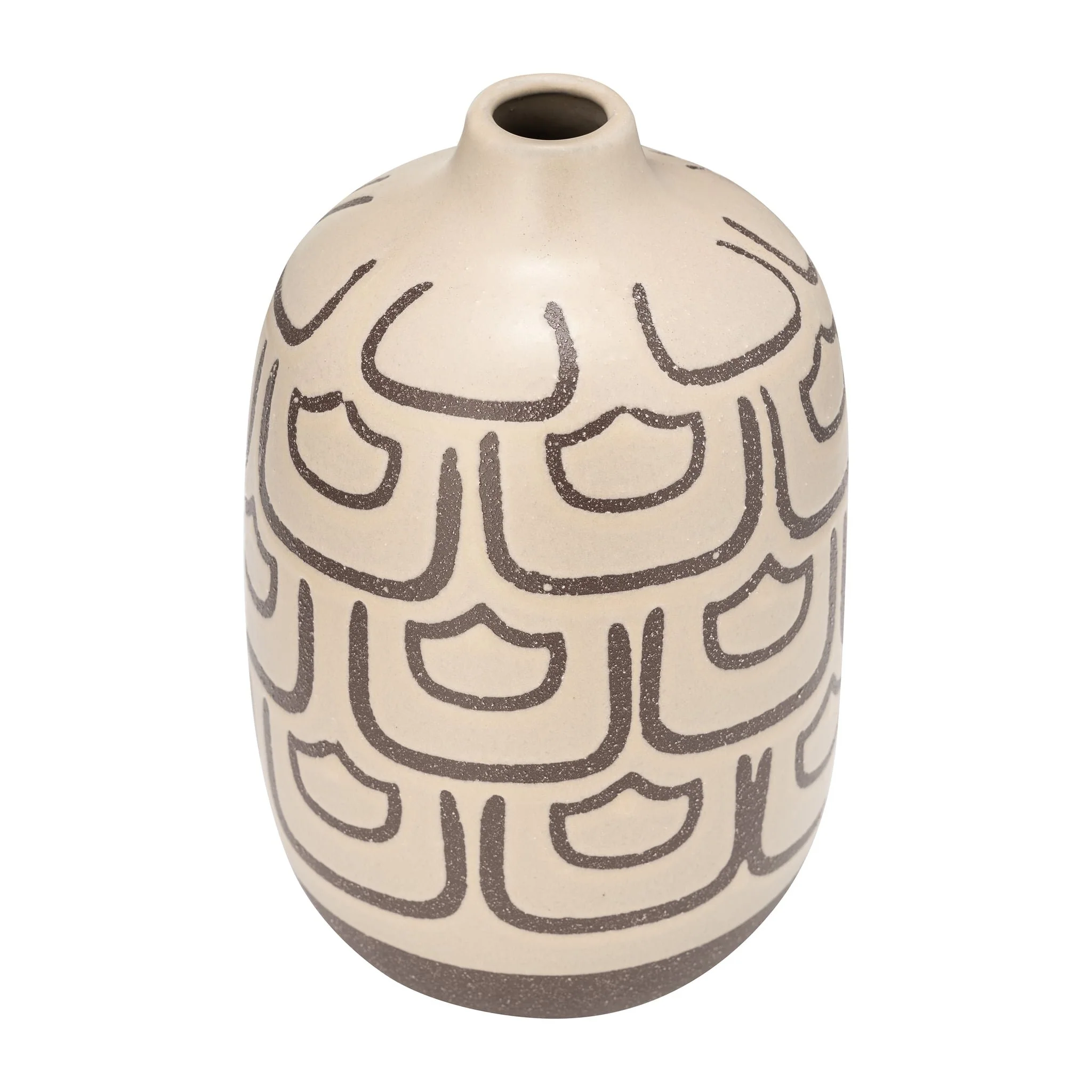 Cer, 10"h Decoractive Vase, Irish Cream - Image 3