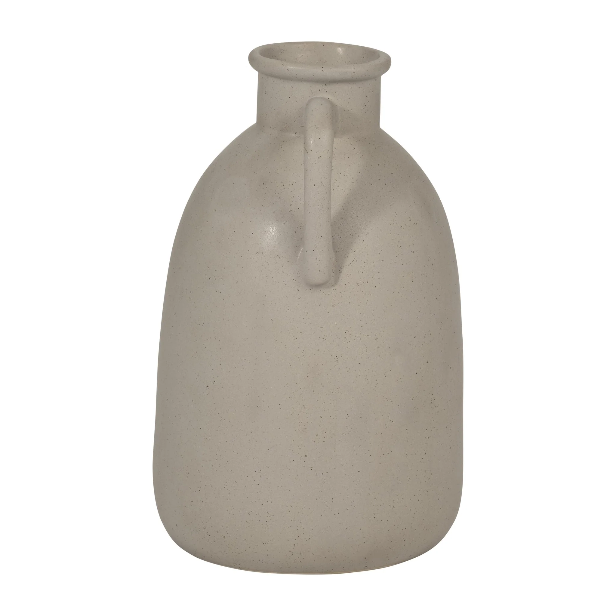 Cer, 10"h Eared Vase, Gray - Image 4