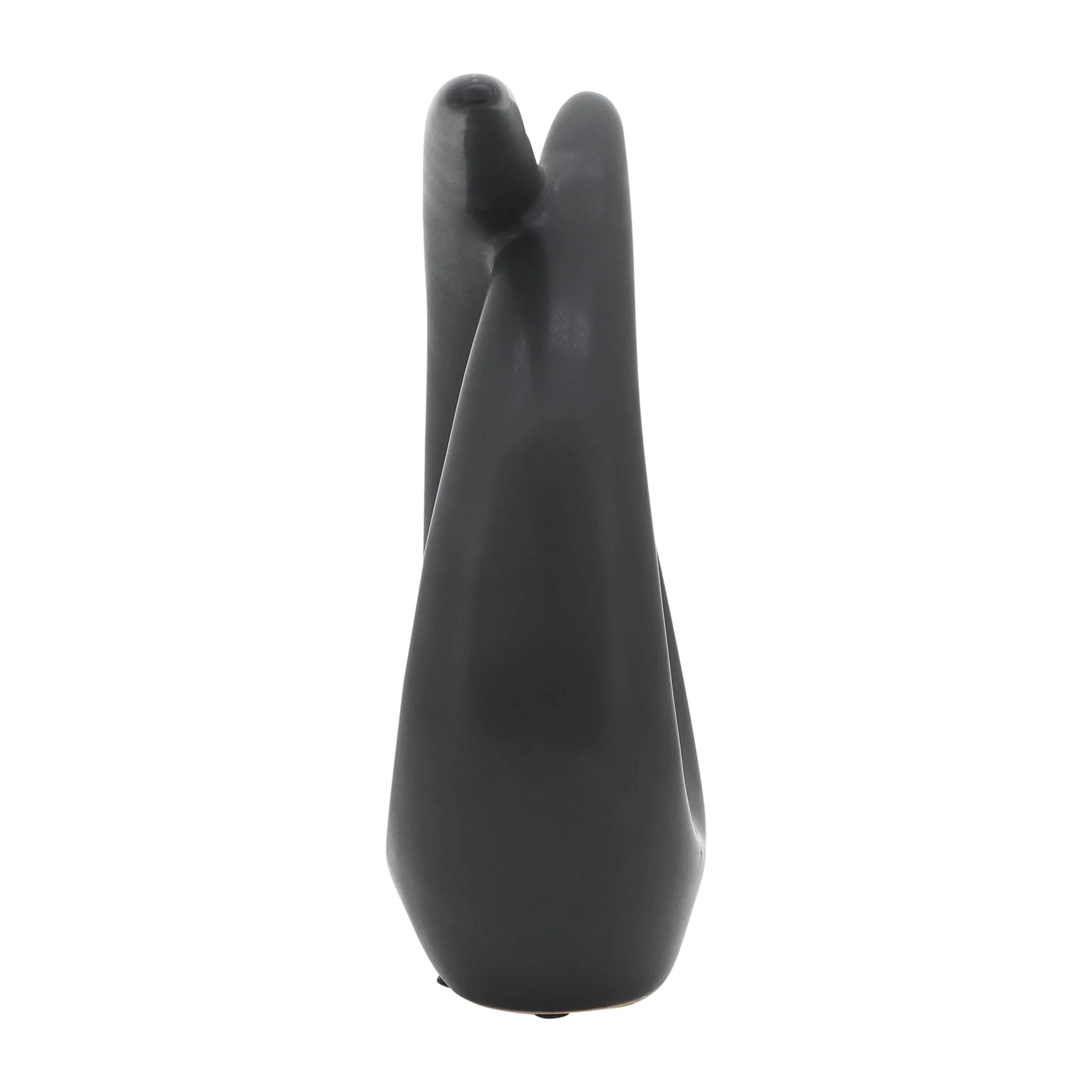 Cer, 10"h Loopy Table Top Accent, Black - Image 3