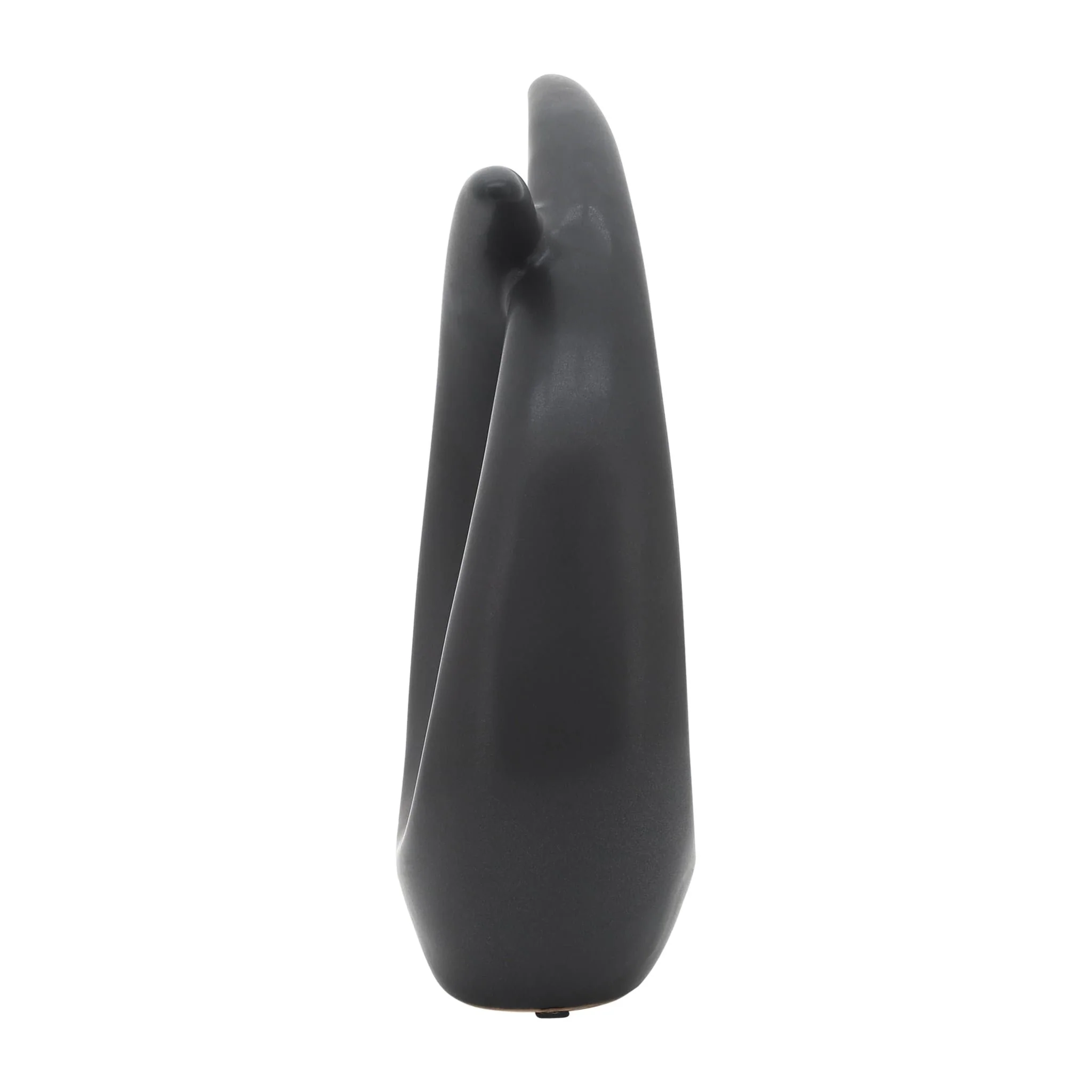 Cer, 10"h Loopy Table Top Accent, Black - Image 5