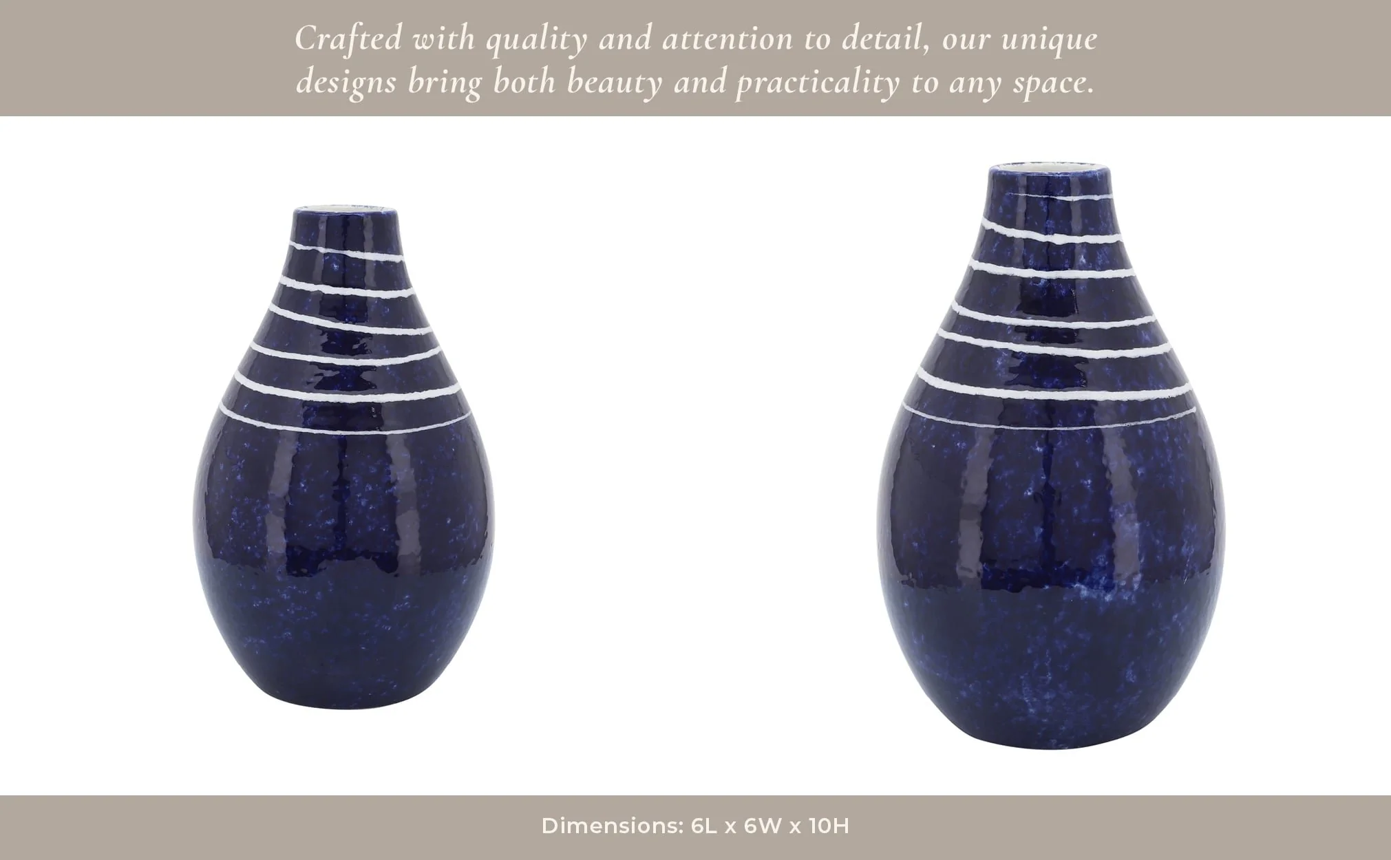 Cer, 10"h Primeval Vase, Blue - Image 14