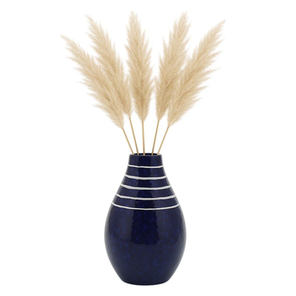 Cer, 10"h Primeval Vase, Blue - Image 2