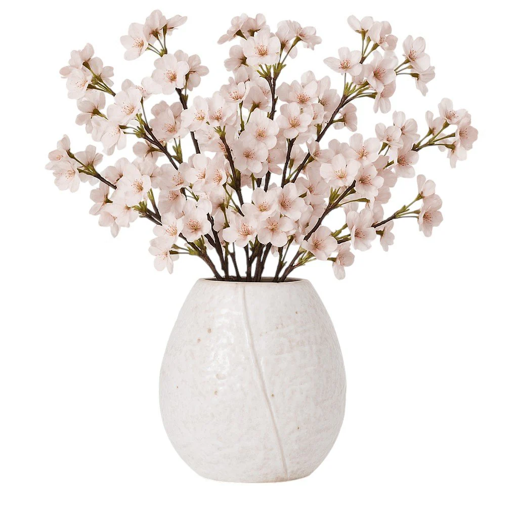 Cer, 11" Round Vase, Ivory - Image 2