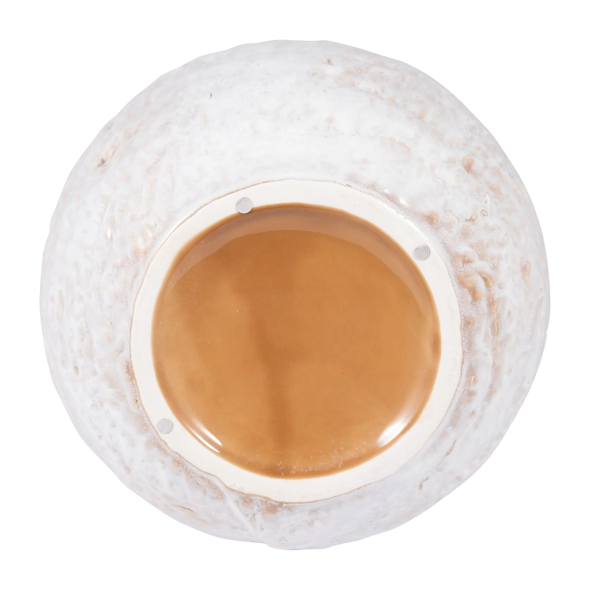 Cer, 11" Round Vase, Ivory - Image 6