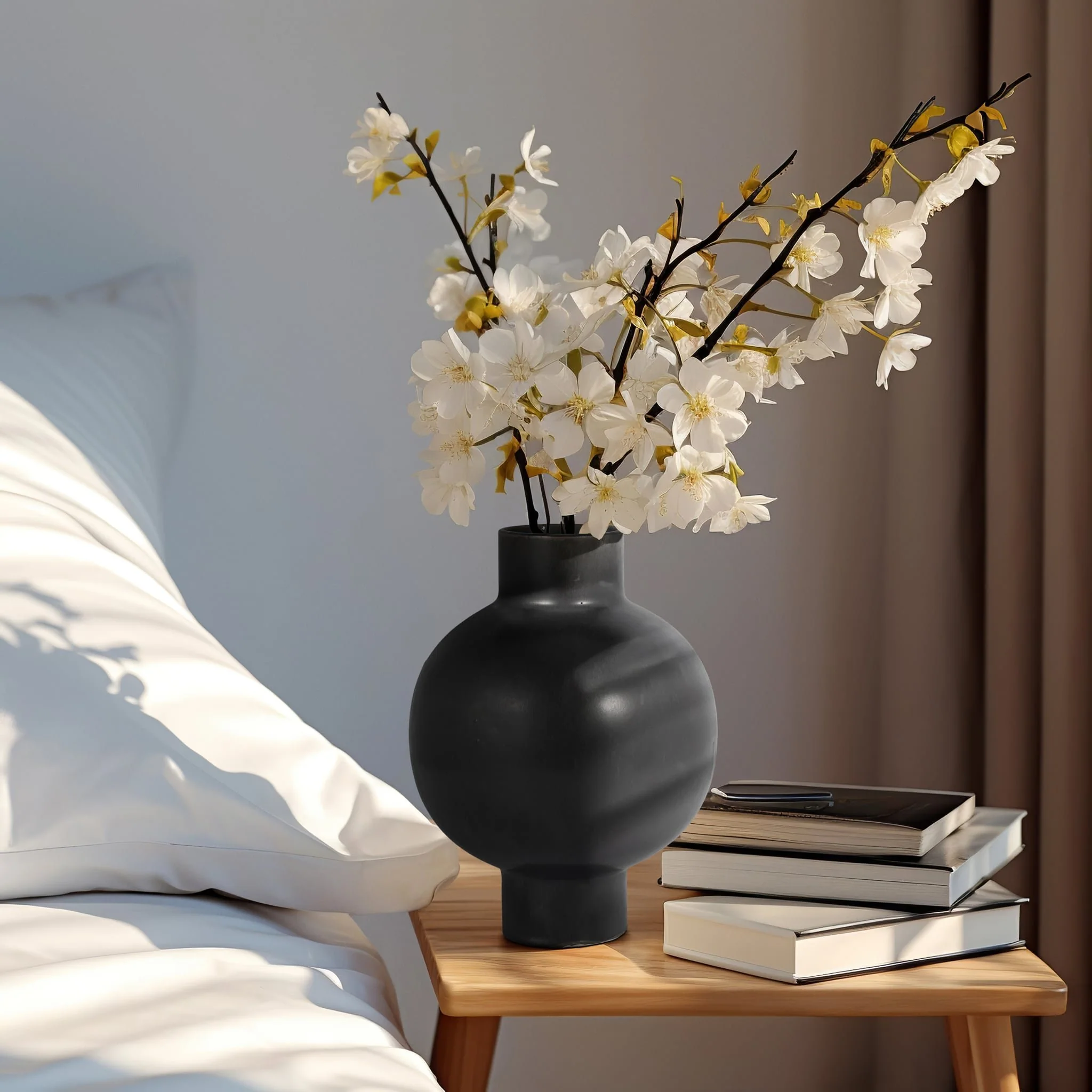 Cer, 11"h Bubble Vase, Gray - Image 9