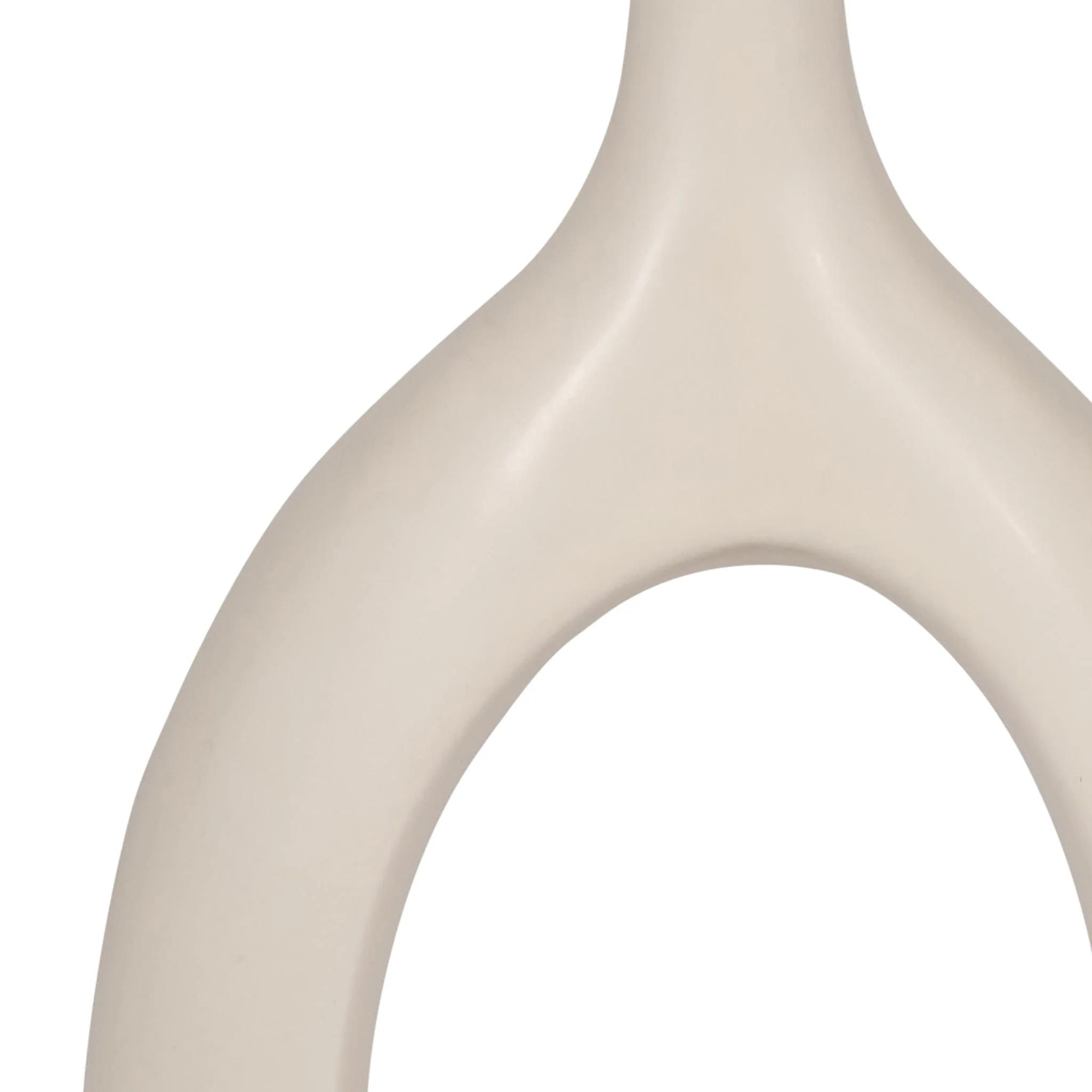 Cer, 12" Curved Open Cut Out Vase, Cotton - Image 5