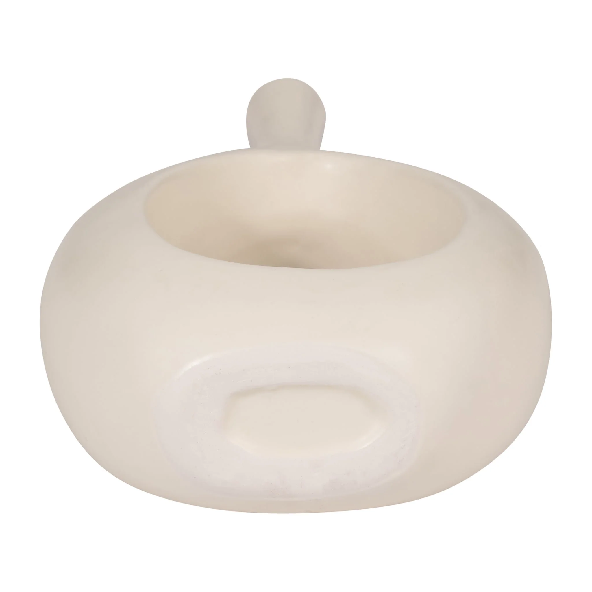 Cer, 12" Curved Open Cut Out Vase, Cotton - Image 7
