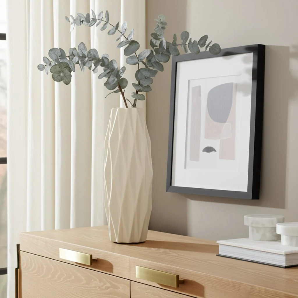 Cer, 12" Flutter Vase, Cotton - Image 11