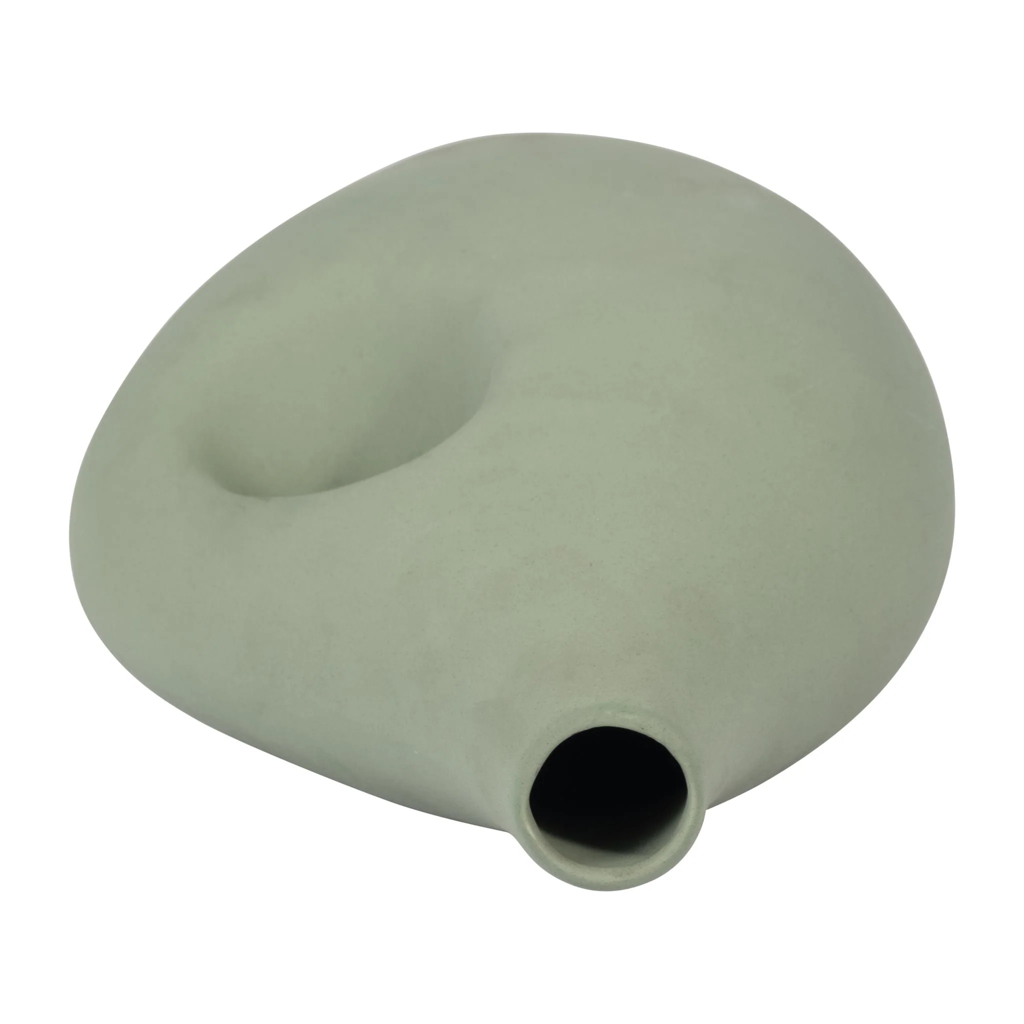 Cer, 12" Nomadic Handle Vase, Dark Sage - Image 6
