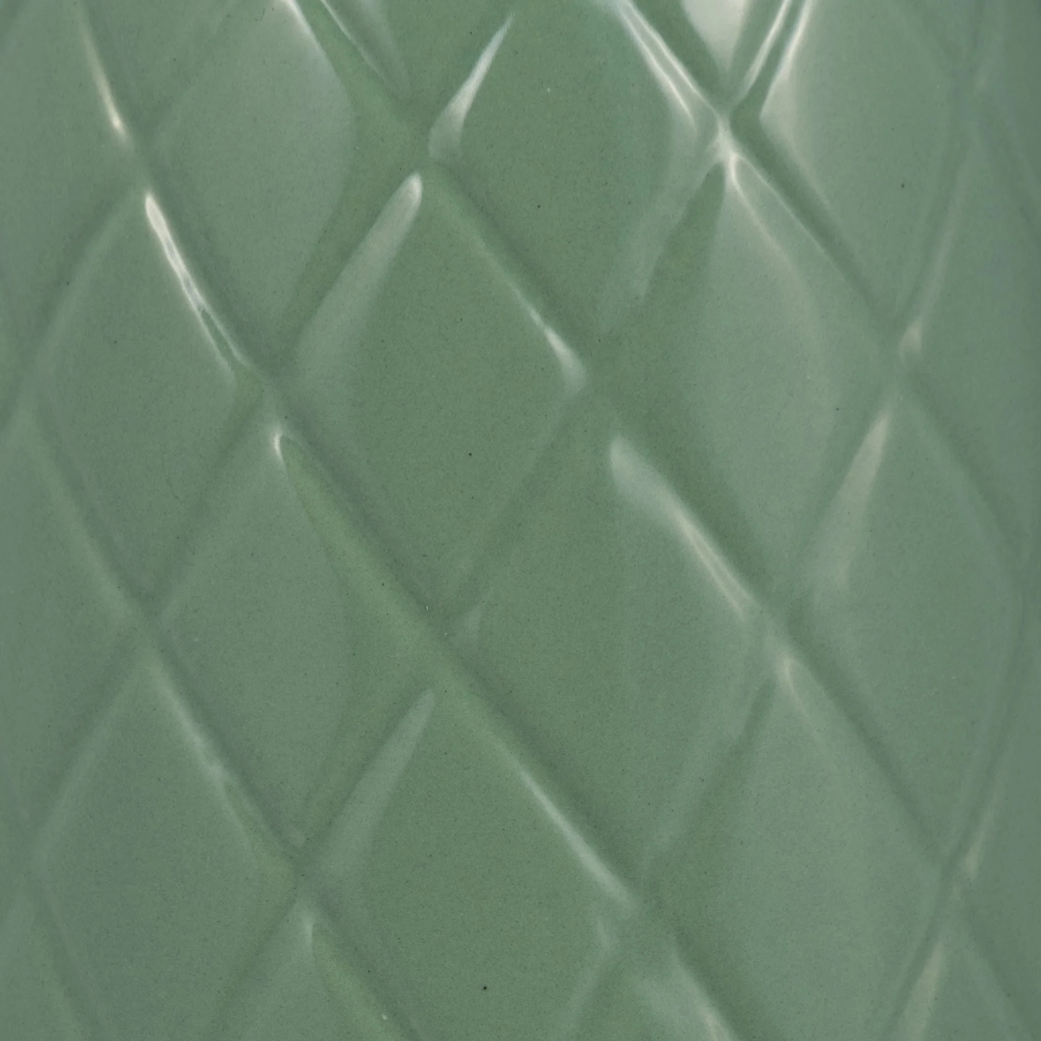 Cer, 12" Plaid Textured Vase, Dark Sage - Image 5